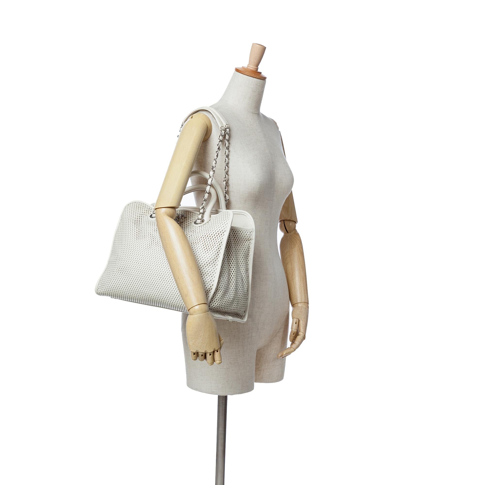 Chanel Perforated Calfskin Up In The Air Satchel