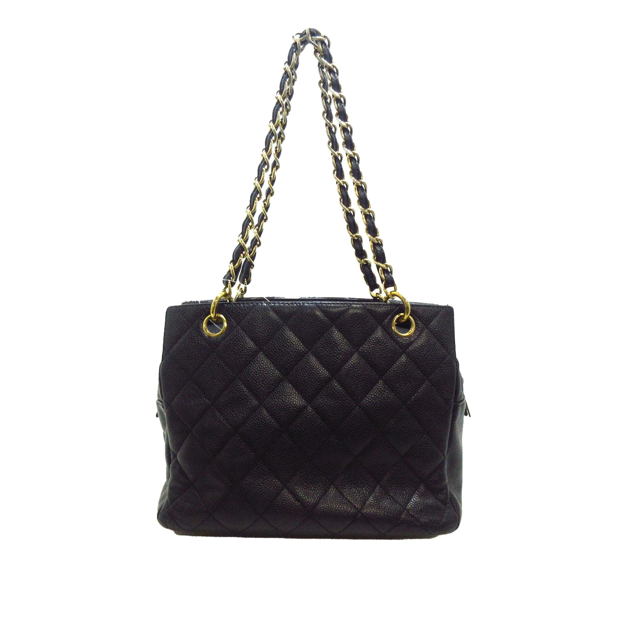 Chanel Petite Caviar Timeless Shopping Tote (SHG-Qfffqc)
