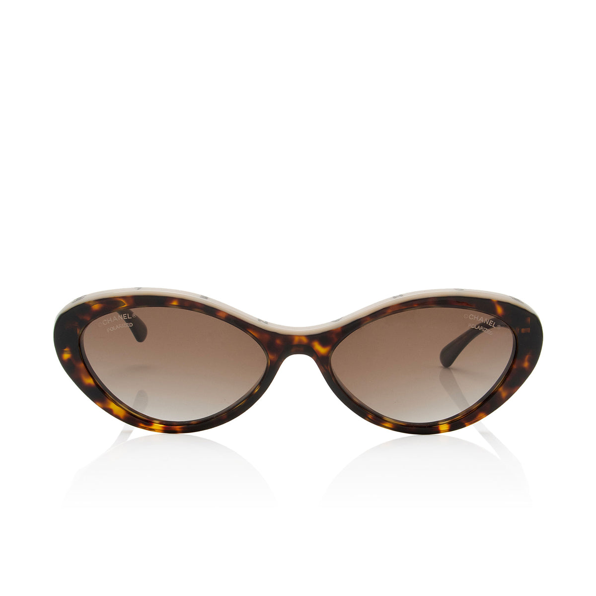 Chanel Polarized Oval Sunglasses (SHF-xXExYE) display picture 1
