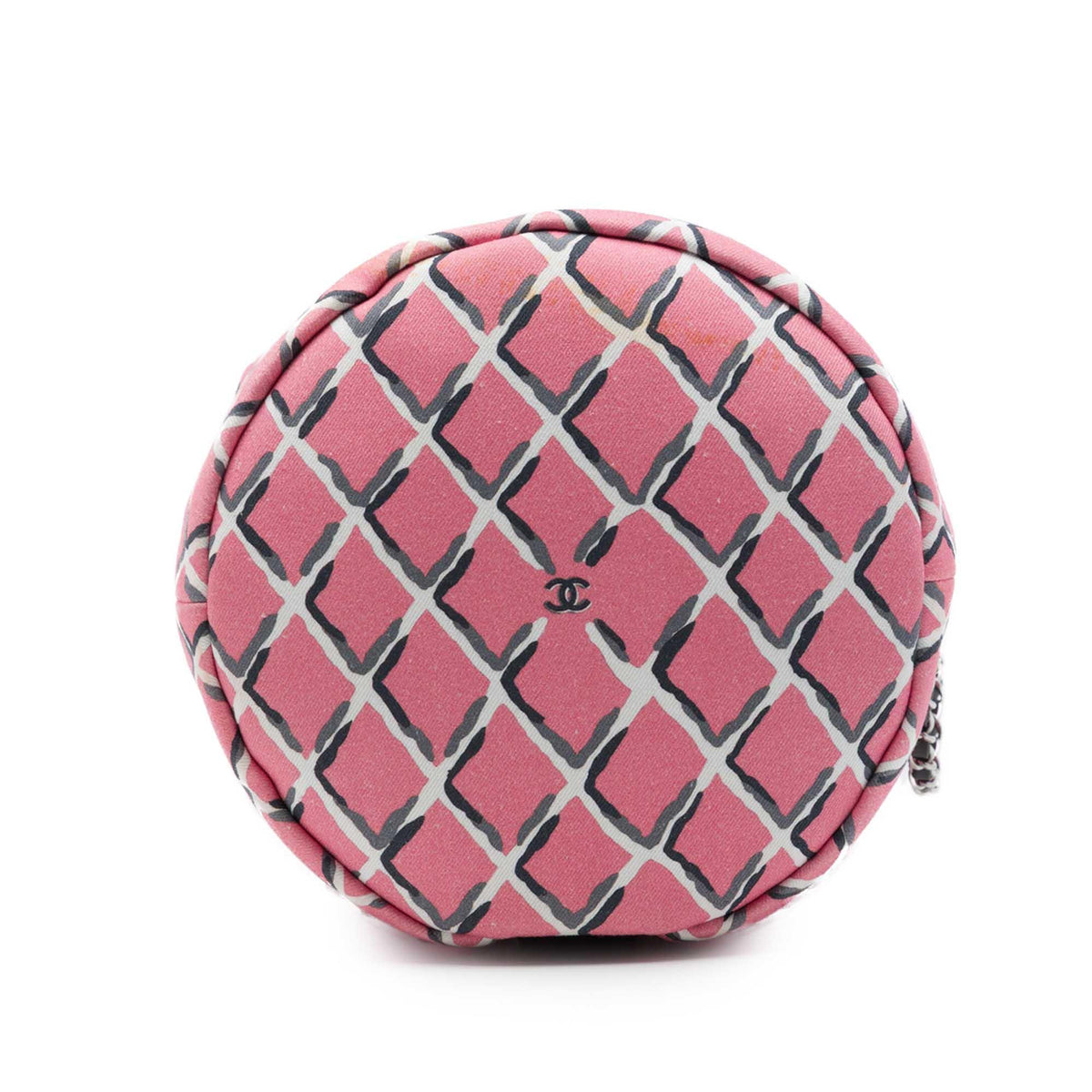 Chanel Printed Canvas Coco Beach Drawstring Sling Bag