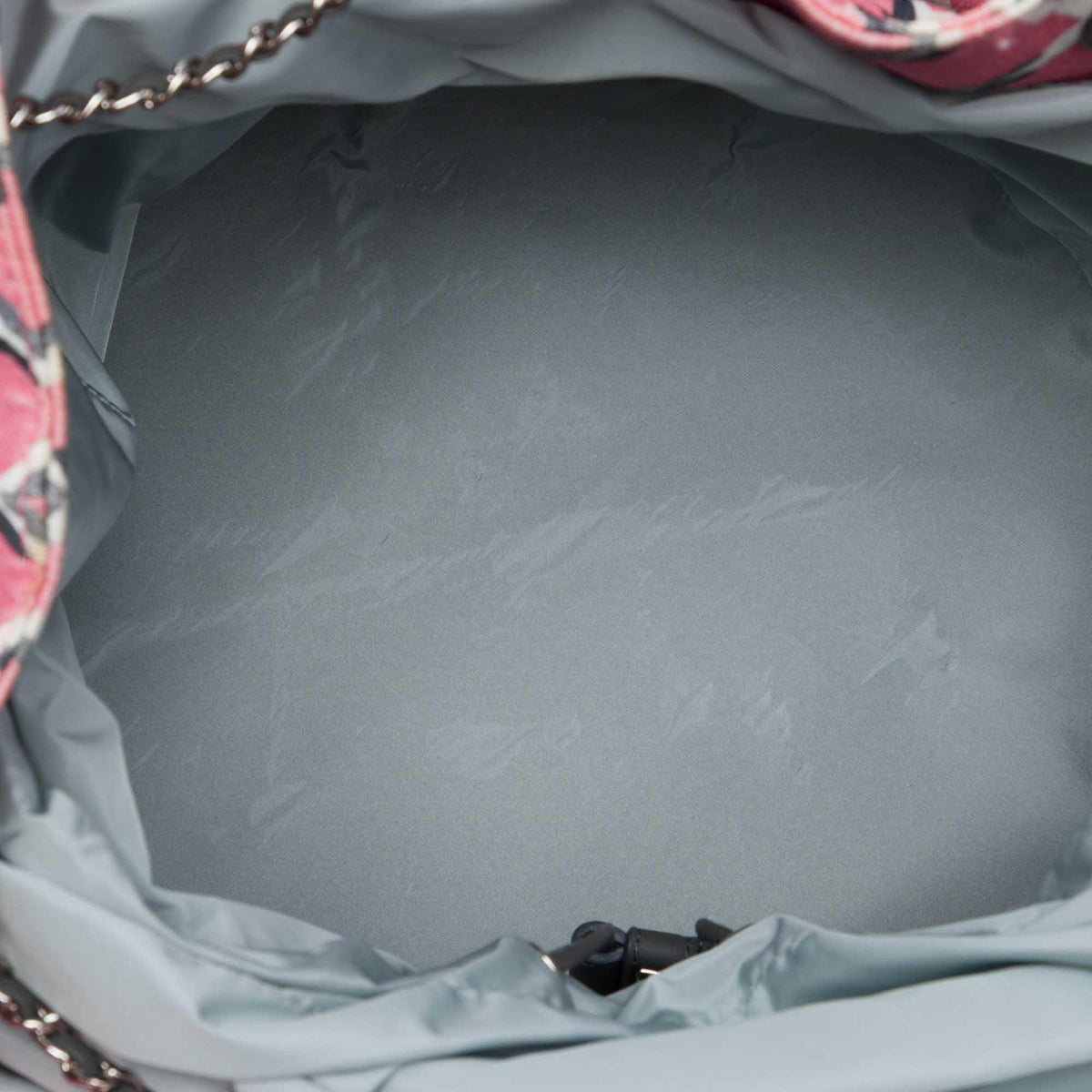 Chanel Printed Canvas Coco Beach Drawstring Sling Bag