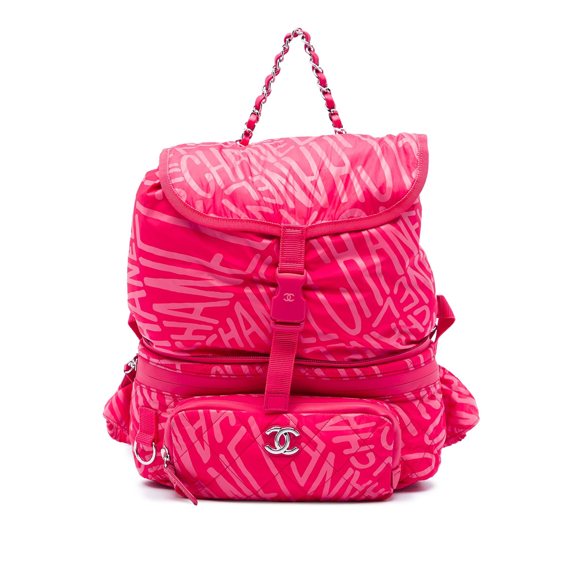 Chanel Printed Nylon Coco Neige Convertible Backpack