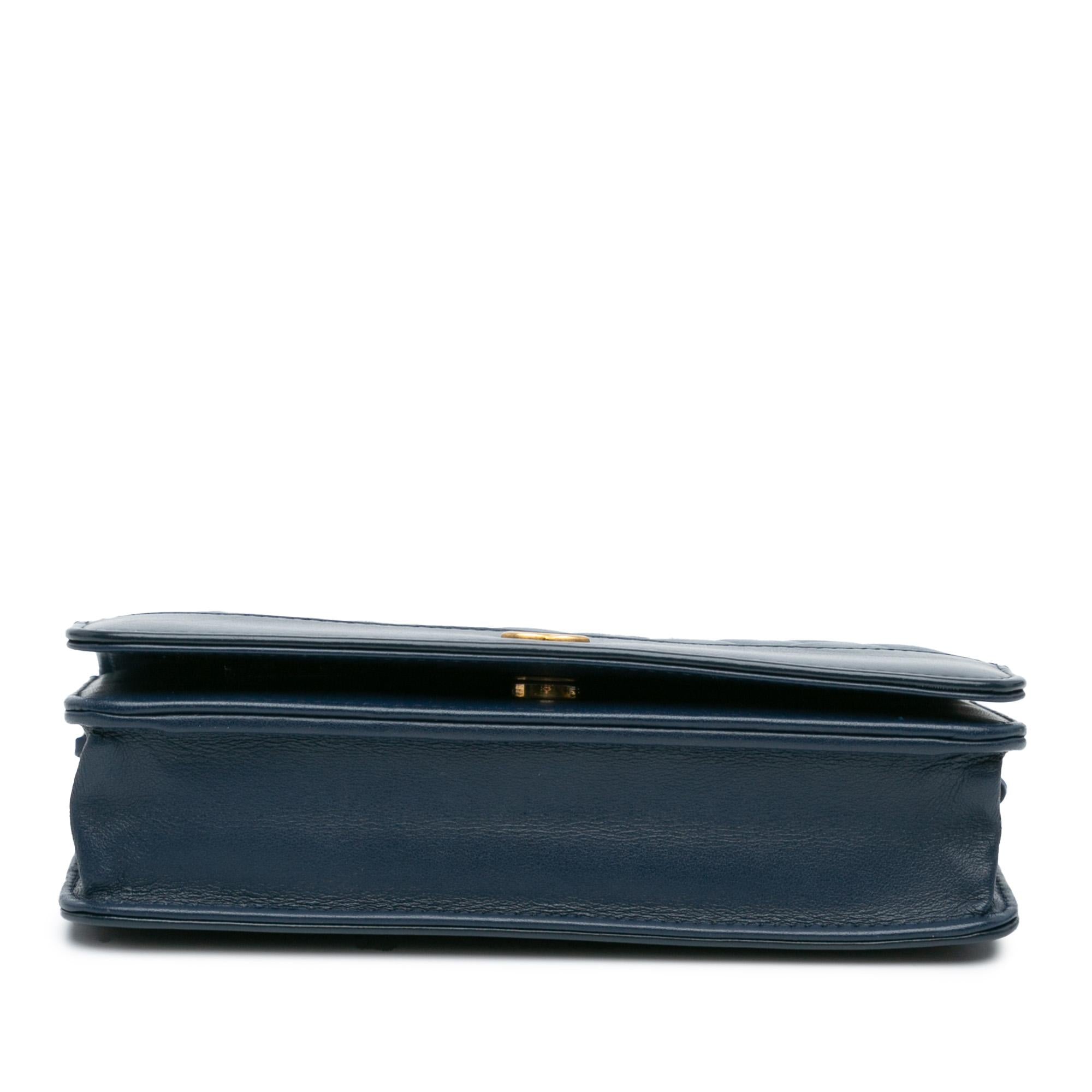 Chanel Quilted Aged Calfskin Gabrielle Wallet On Chain