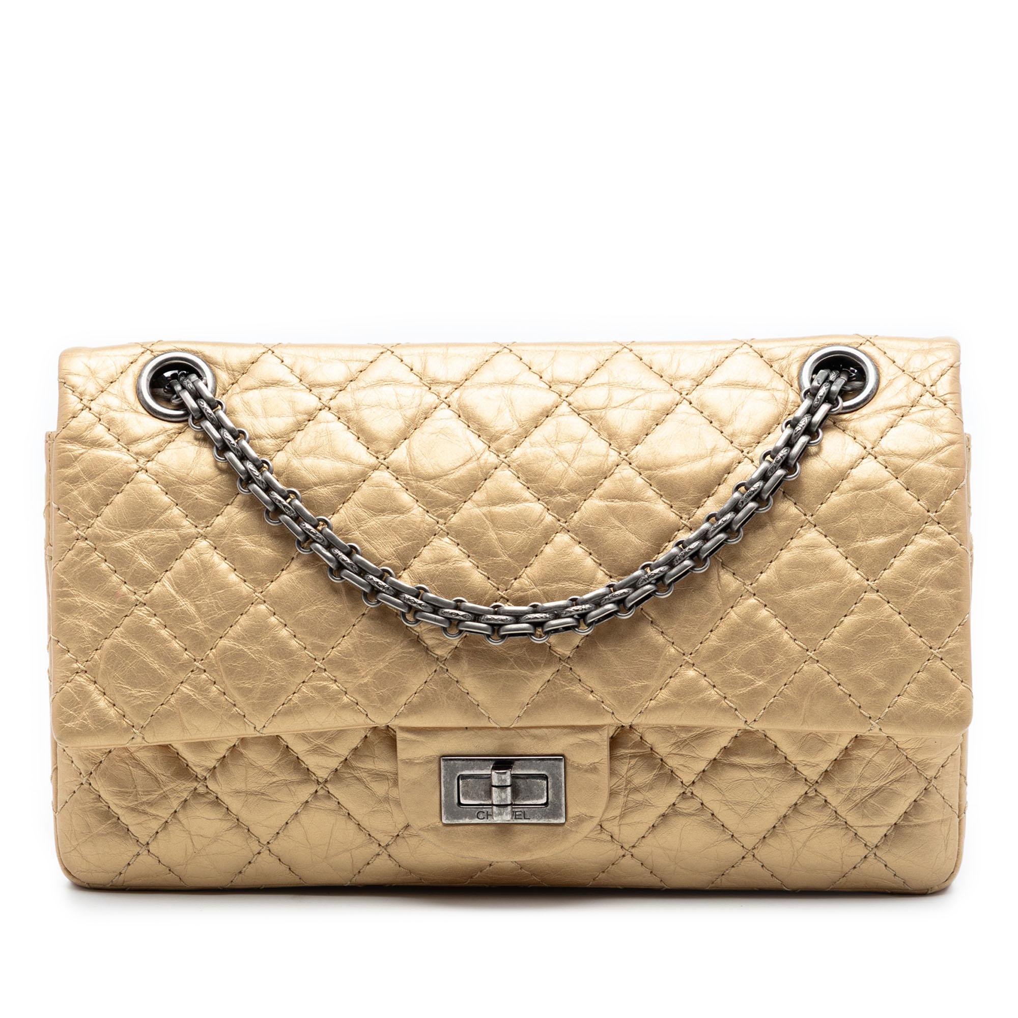 Chanel Quilted Aged Calfskin Reissue 2.55 Double Flap 225