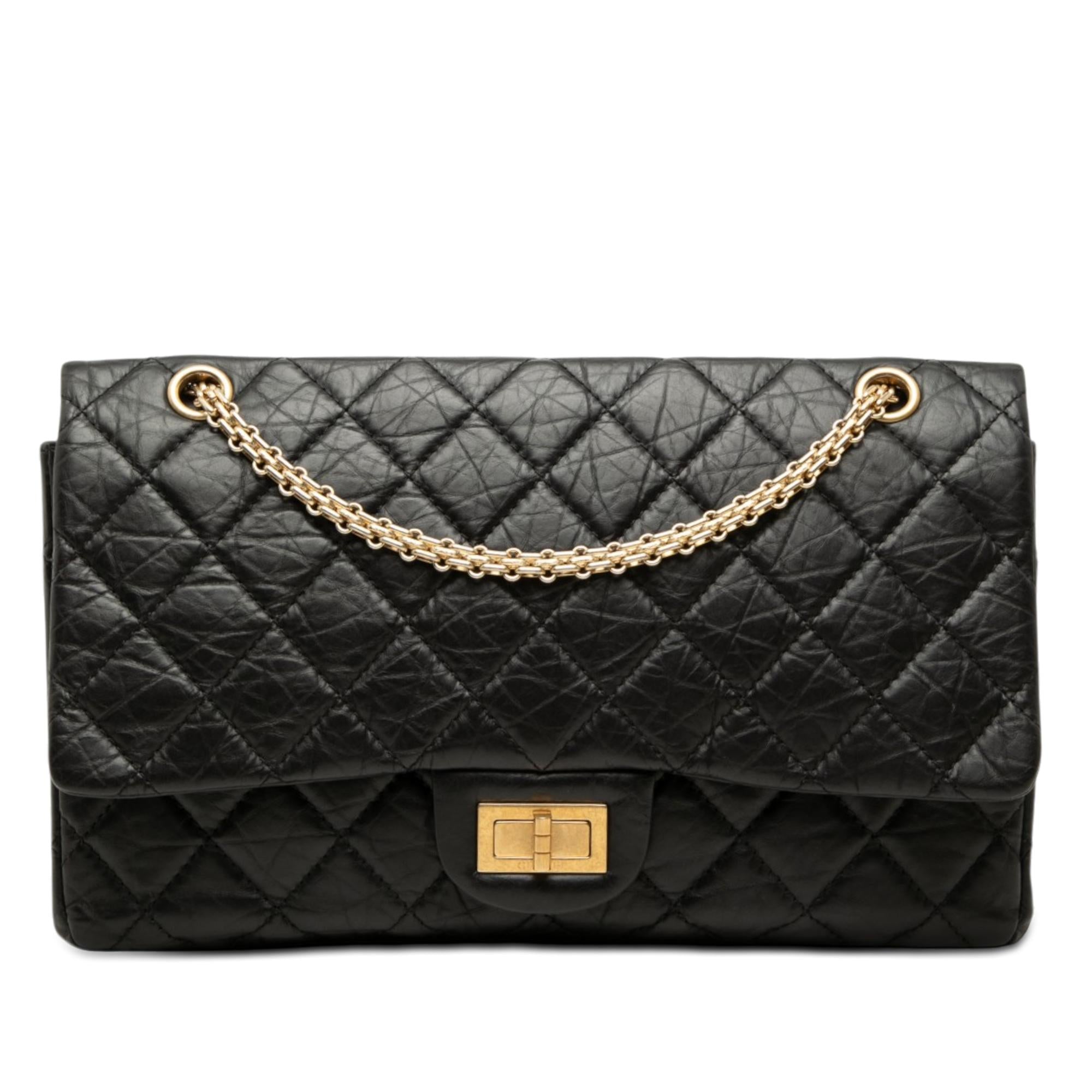 Chanel Quilted Aged Calfskin Reissue 2.55 Double Flap 227