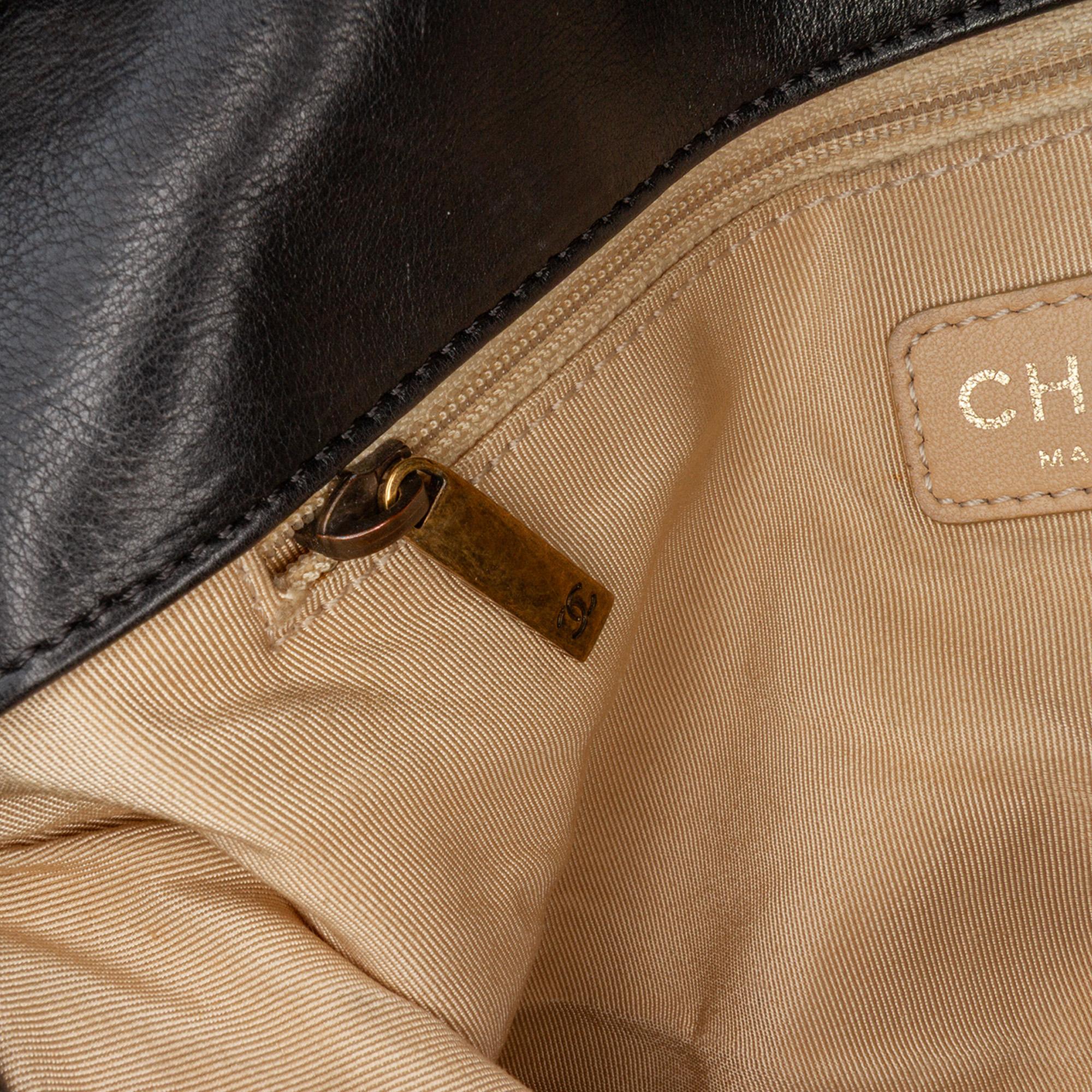 Chanel Quilted Calfskin CC Crown Flap