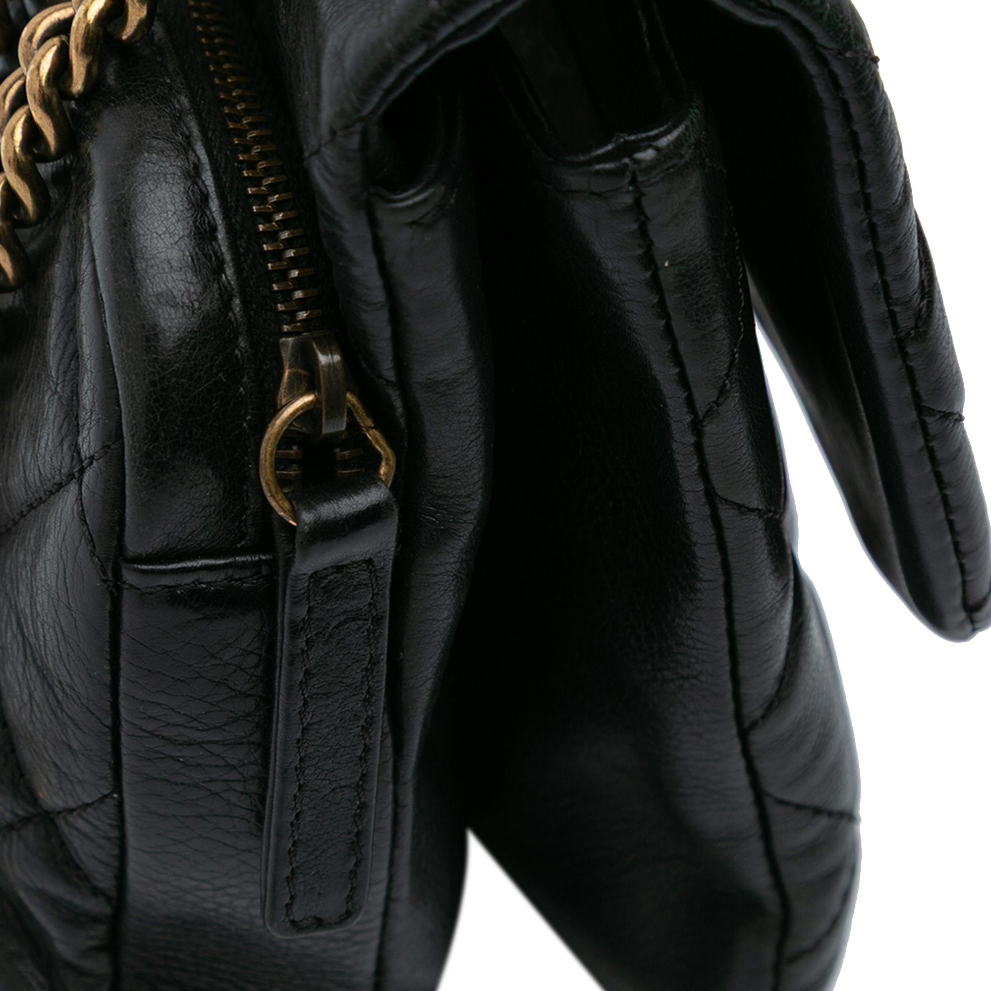 Chanel Quilted Calfskin CC Crown Flap