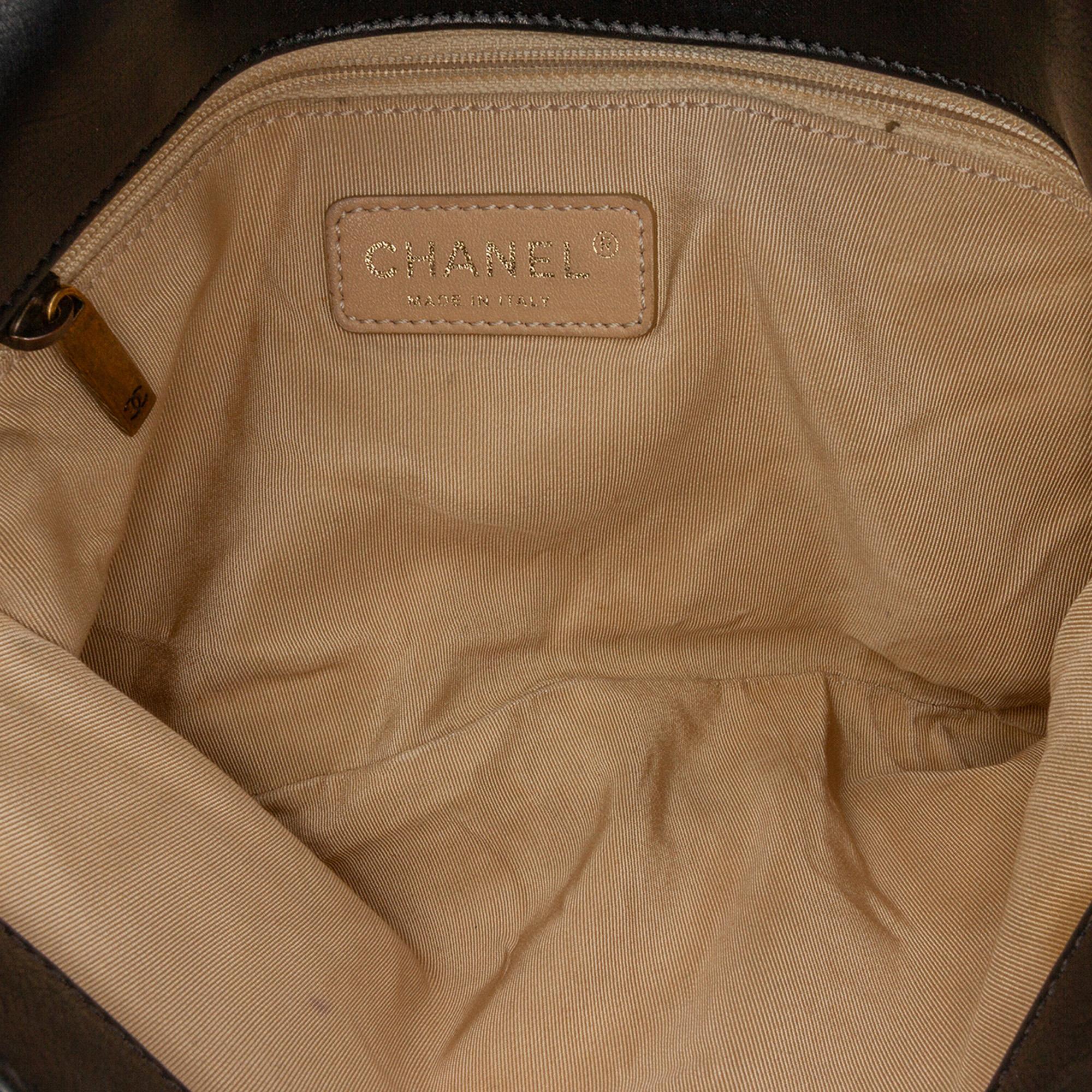 Chanel Quilted Calfskin CC Crown Flap