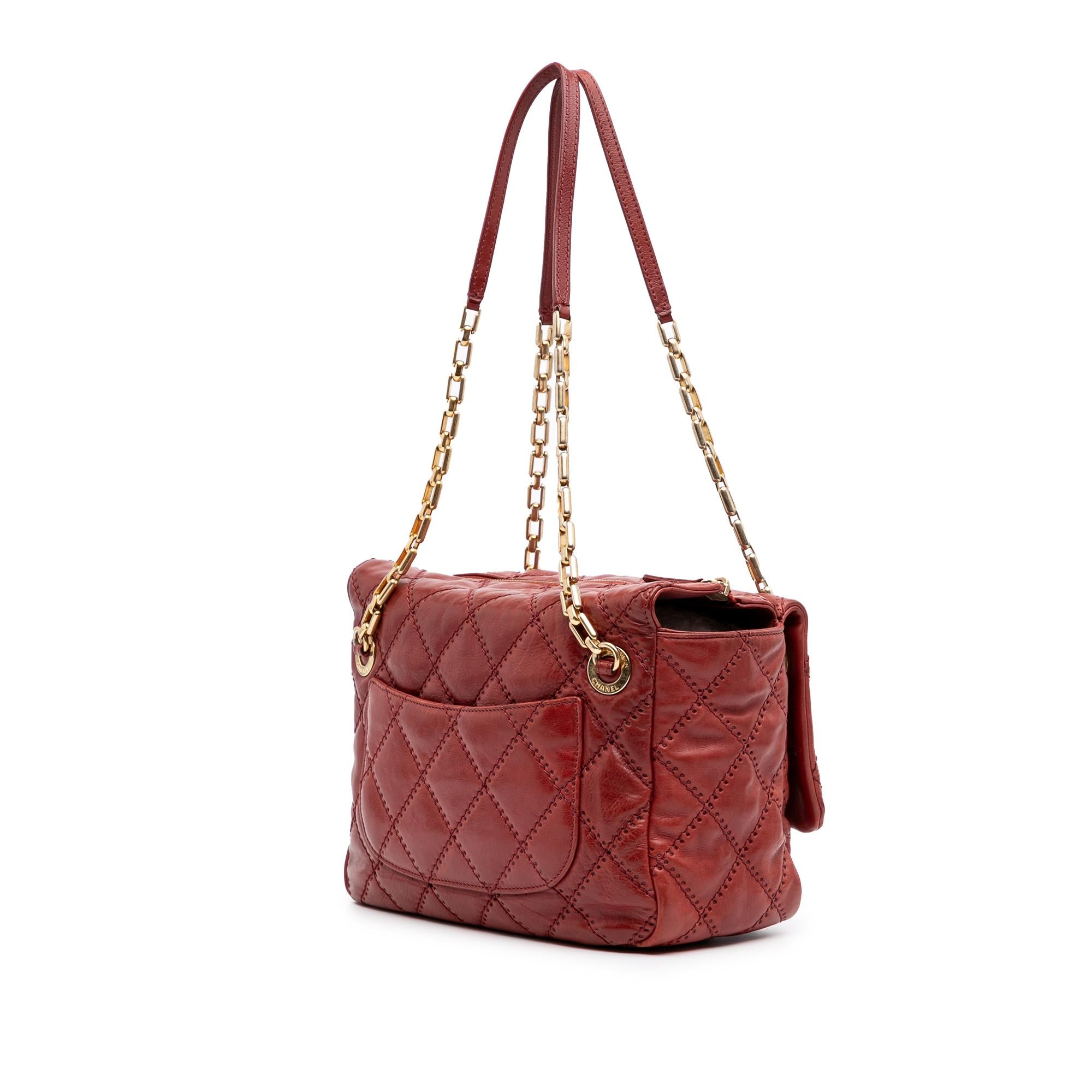 Chanel Quilted Calfskin Retro Chain Camera Flap