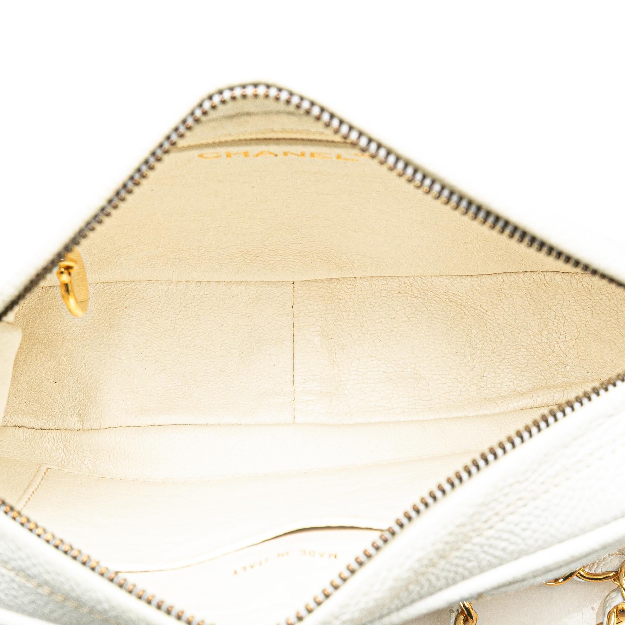 Chanel Quilted Caviar CC Camera Bag