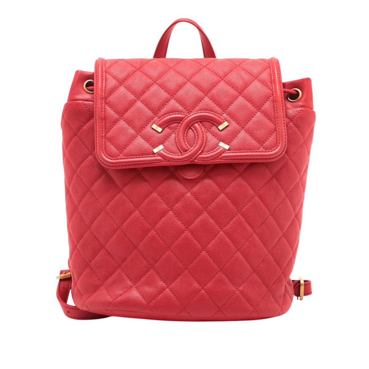 Chanel Quilted Caviar CC Filigree Backpack