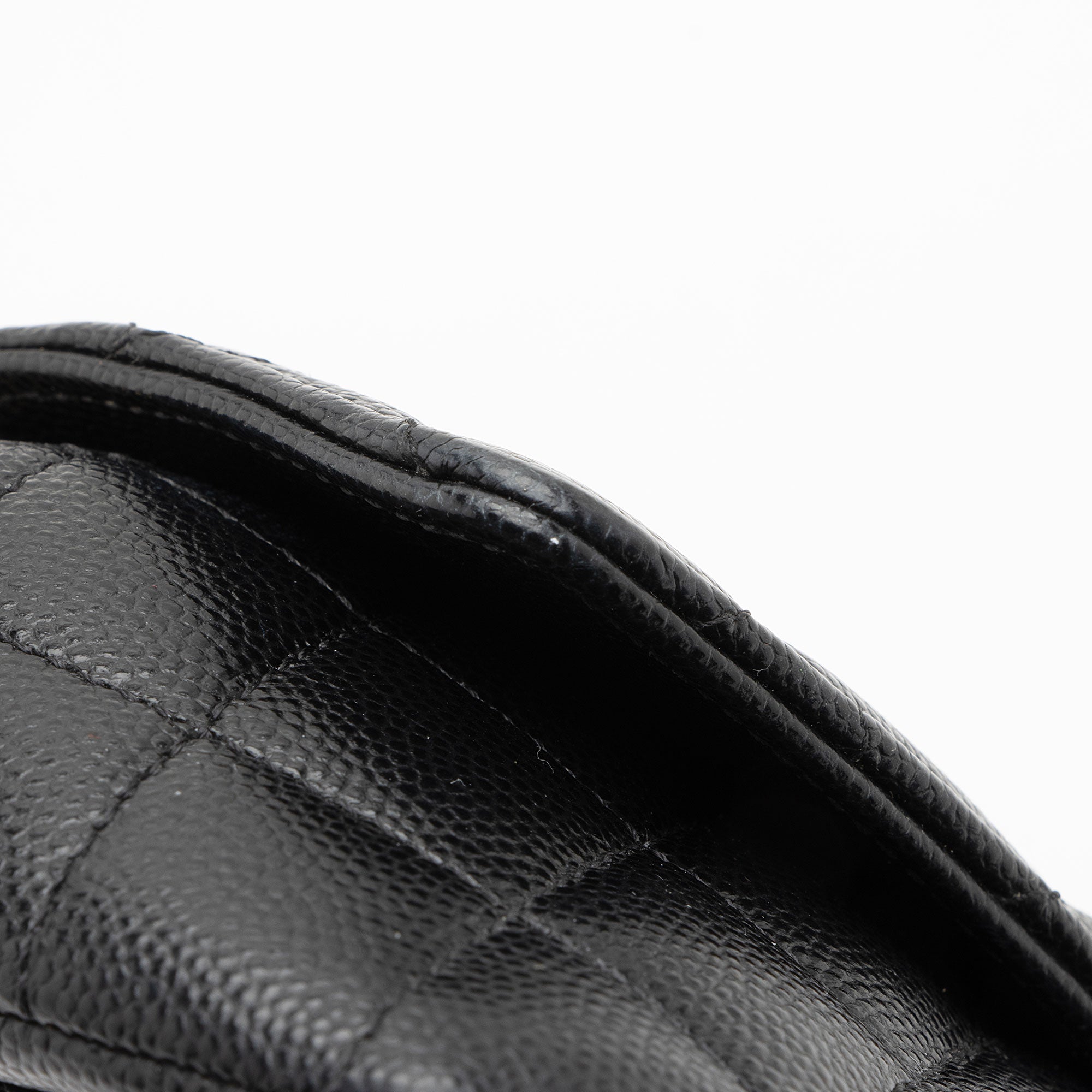 Chanel Quilted Caviar Leather Mini Chain Bag