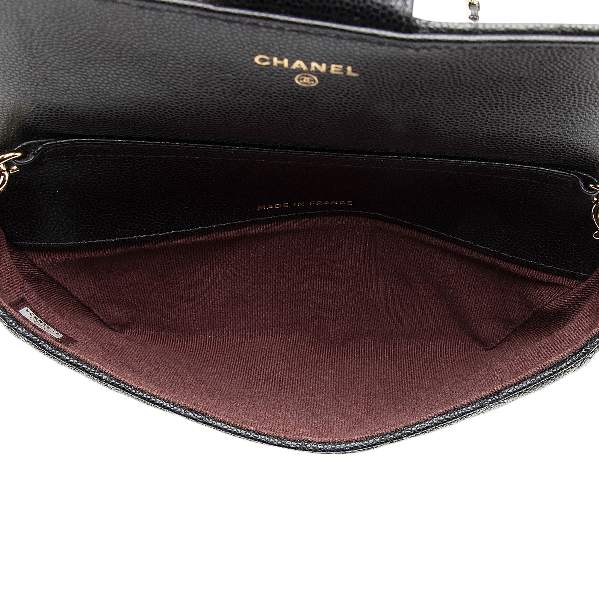 Chanel Quilted Caviar Leather Mini Chain Bag