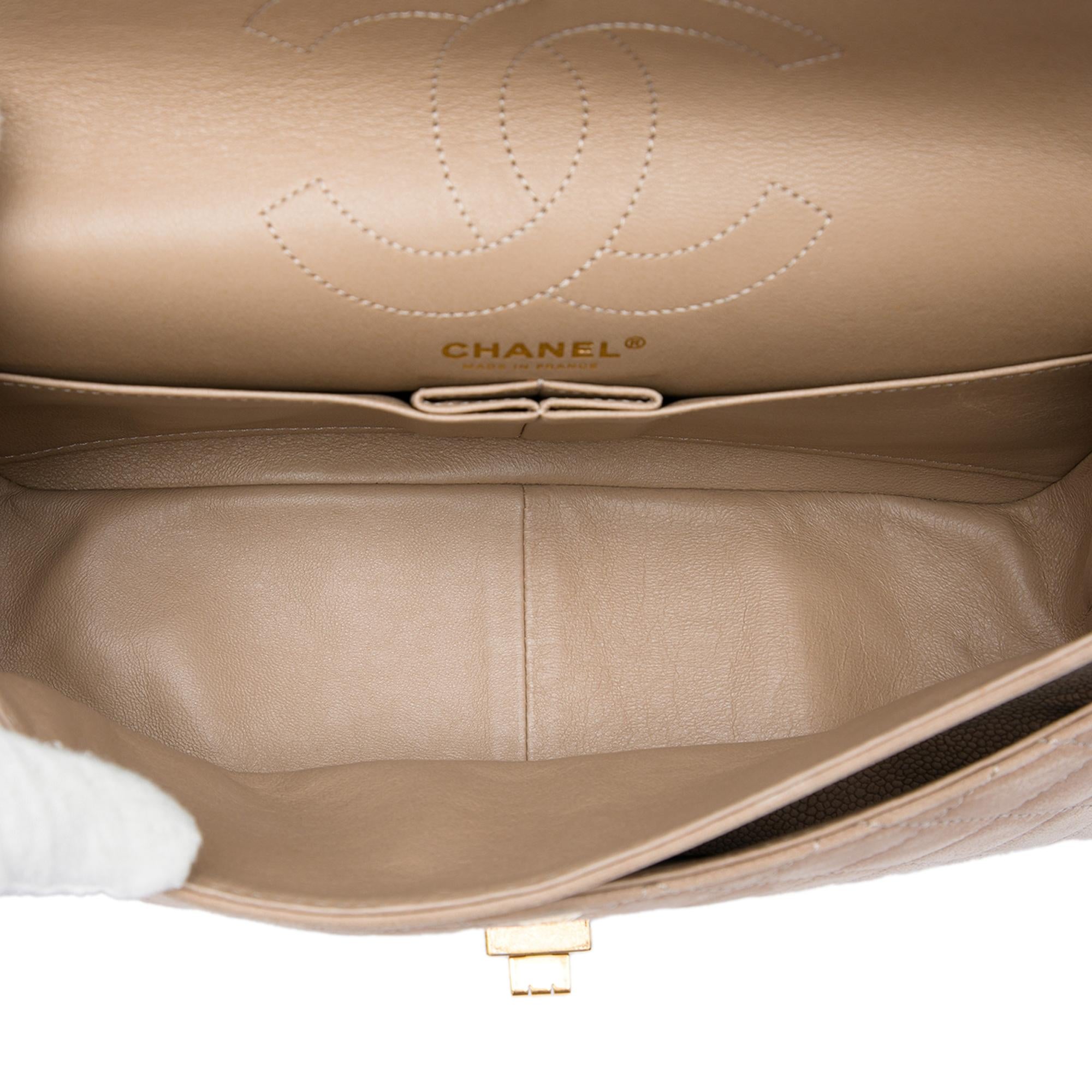 Chanel Quilted Caviar Reissue 2.55 Double Flap 226
