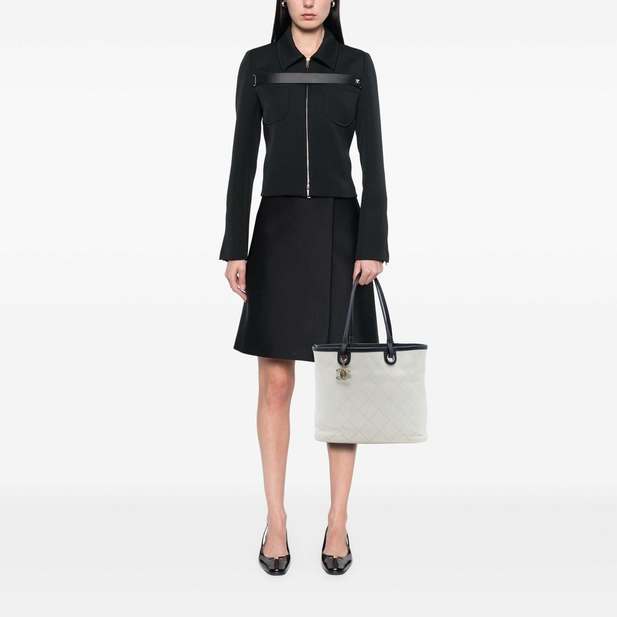 Chanel Quilted Caviar Shopping Fever Tote