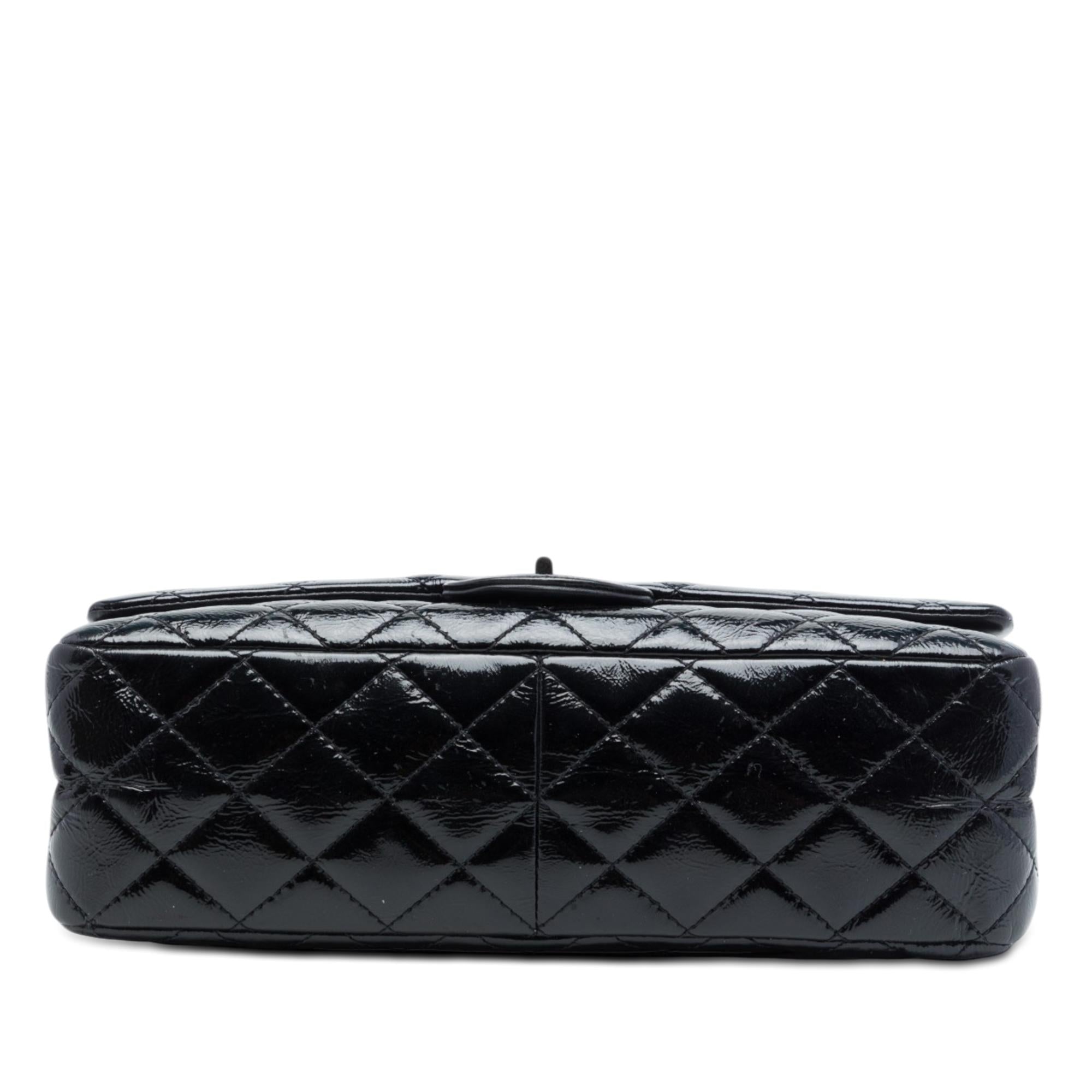 Chanel Quilted Crinkled Patent Reissue 2.55 Double Flap 227