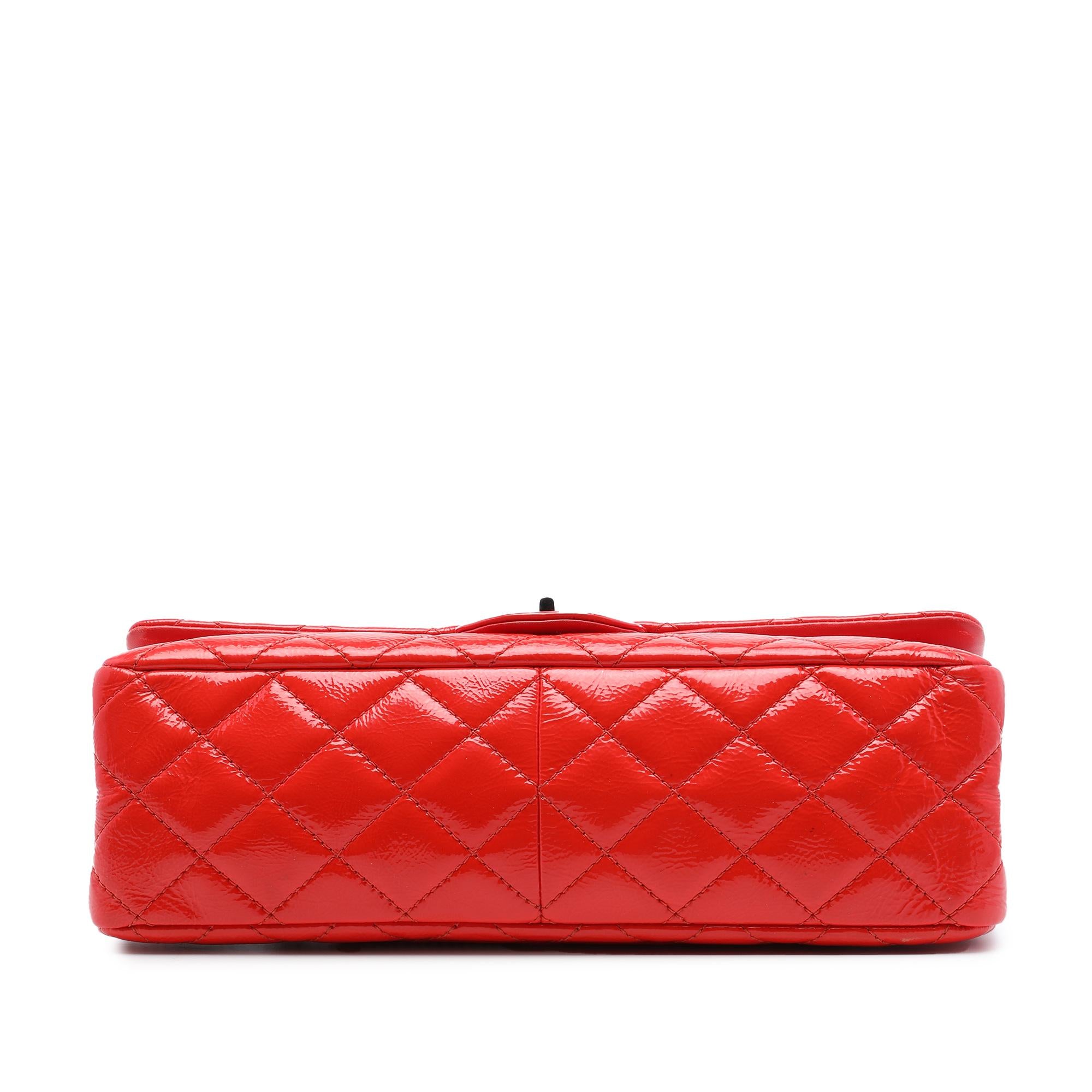 Chanel Quilted Crinkled Patent Reissue 2.55 Double Flap 227