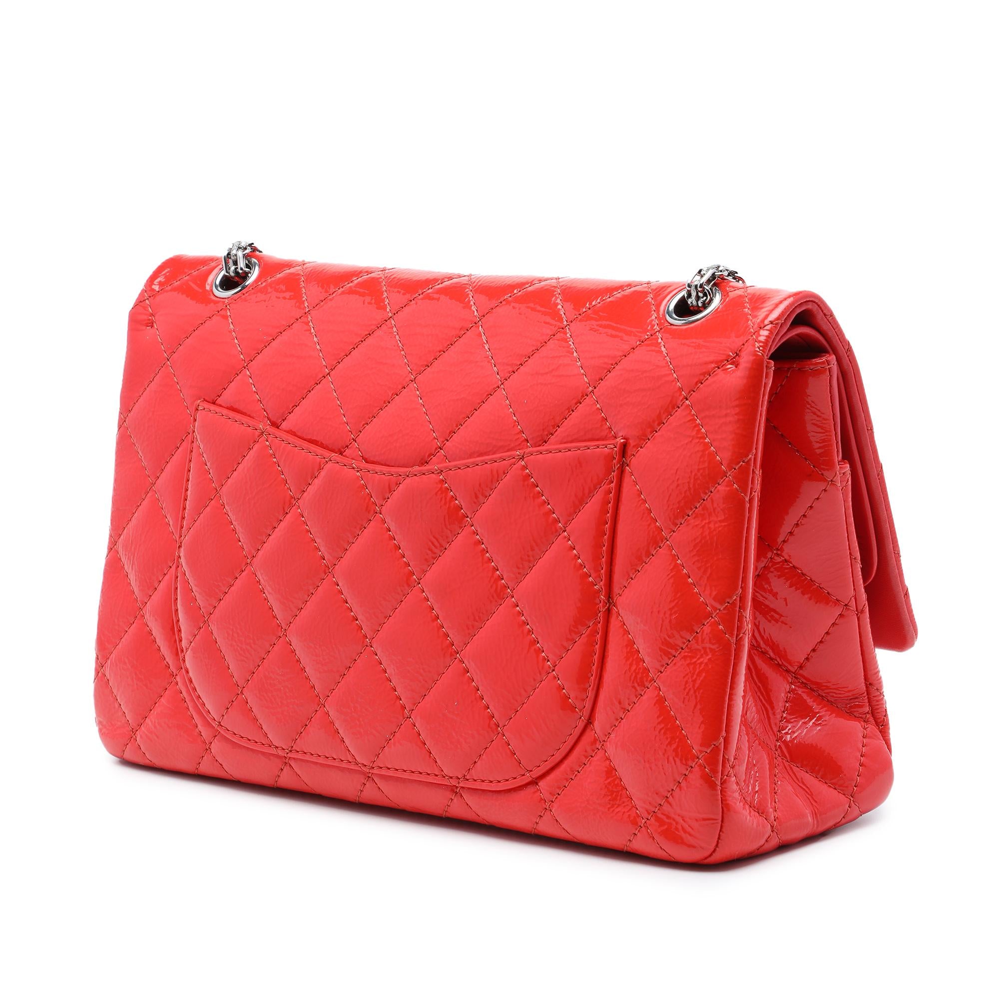 Chanel Quilted Crinkled Patent Reissue 2.55 Double Flap 227