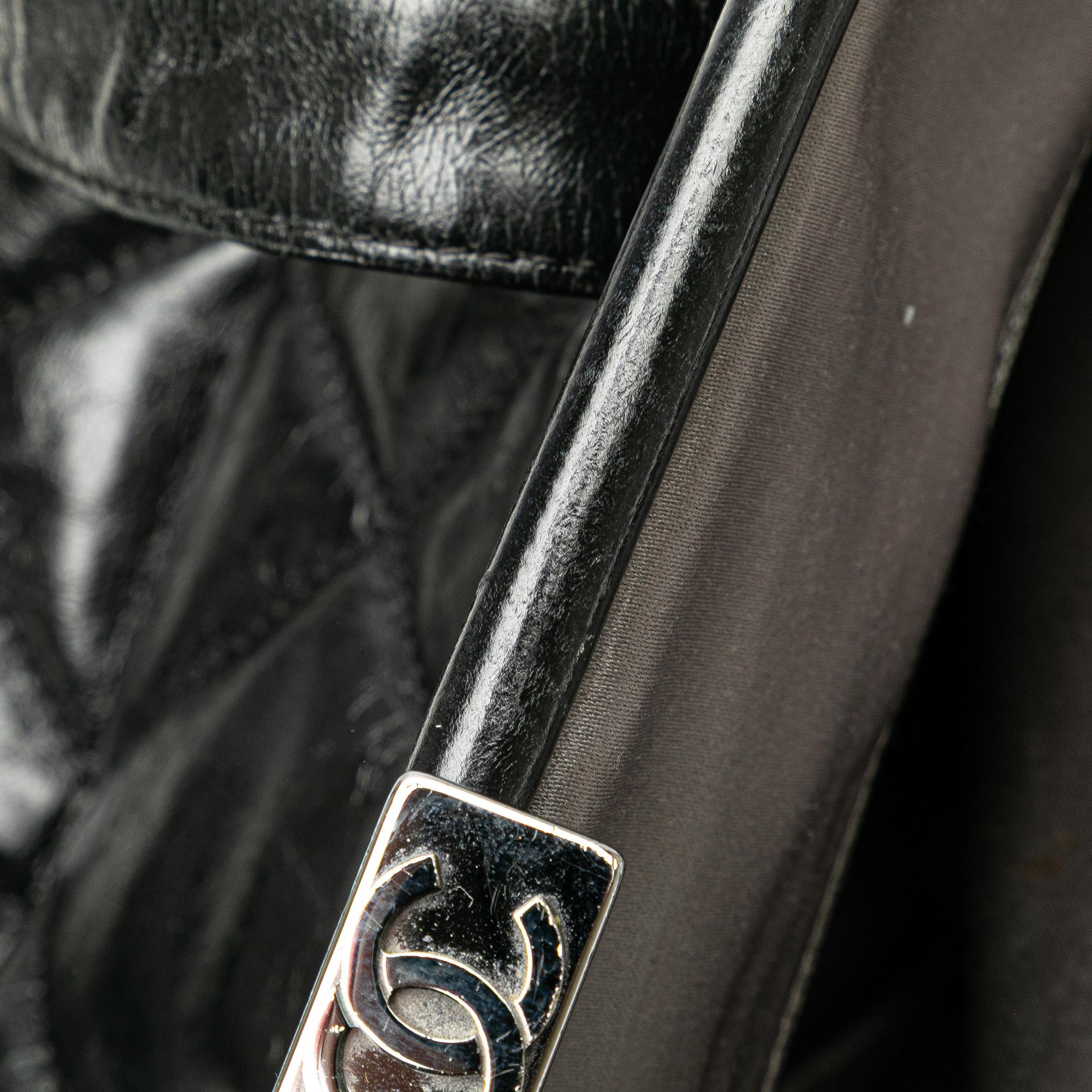 Chanel Quilted Glazed Calfskin and Tweed Portobello Frame Satchel