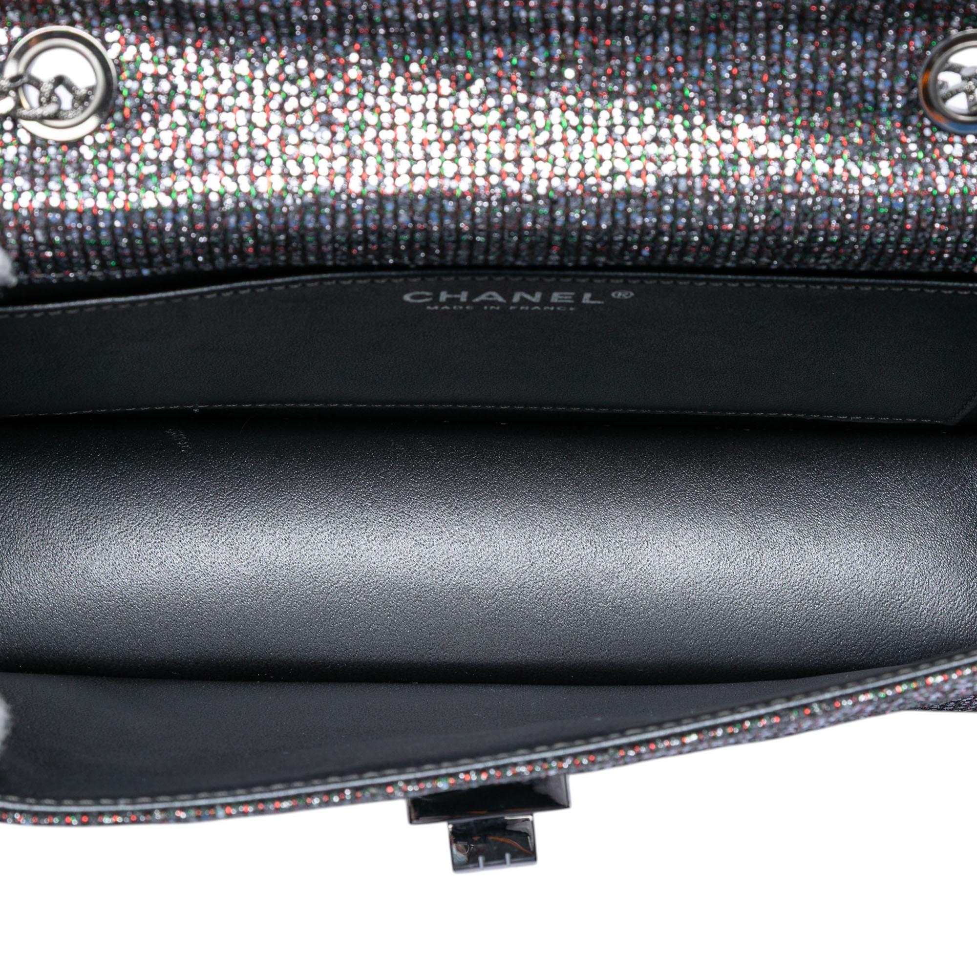 Chanel Quilted Glitter Canvas Reissue 2.55 Flap