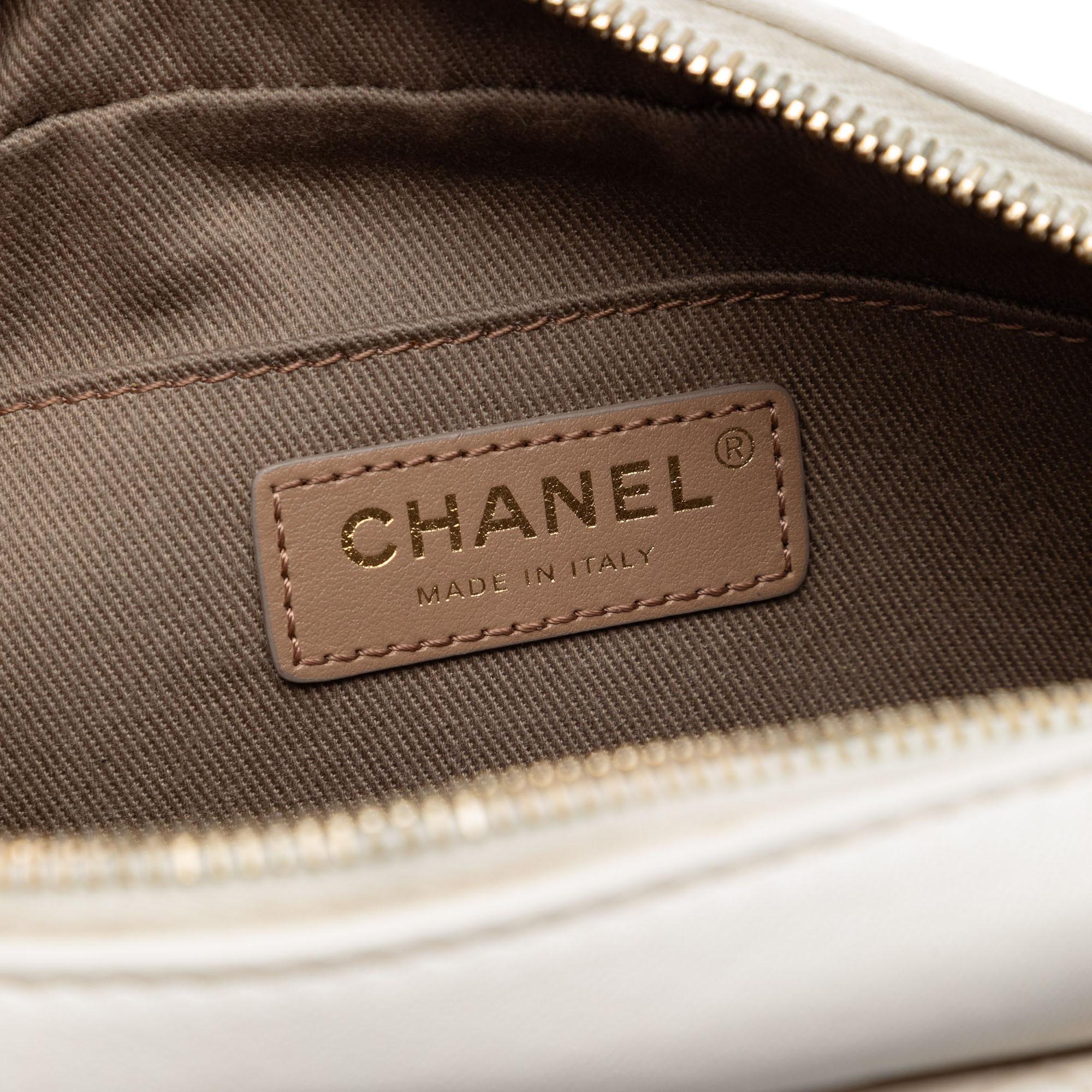 Chanel Quilted Goatskin Casual Trip Waist Bag