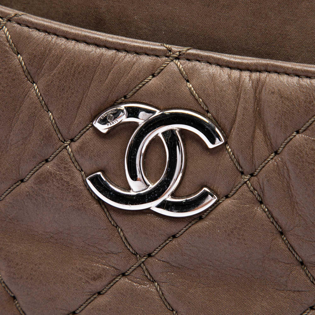 Chanel Quilted Iridescent Calfskin Relax CC Satchel