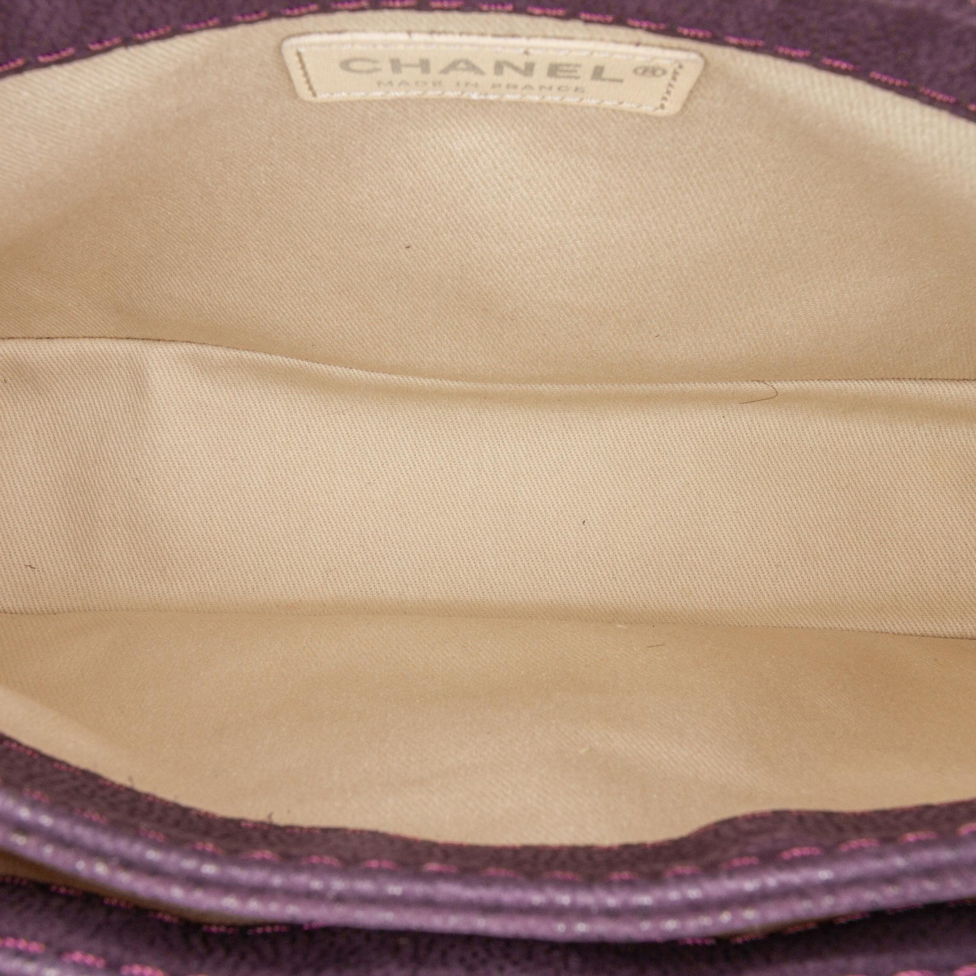 Chanel Quilted Iridescent Caviar Lady Pearly Flap