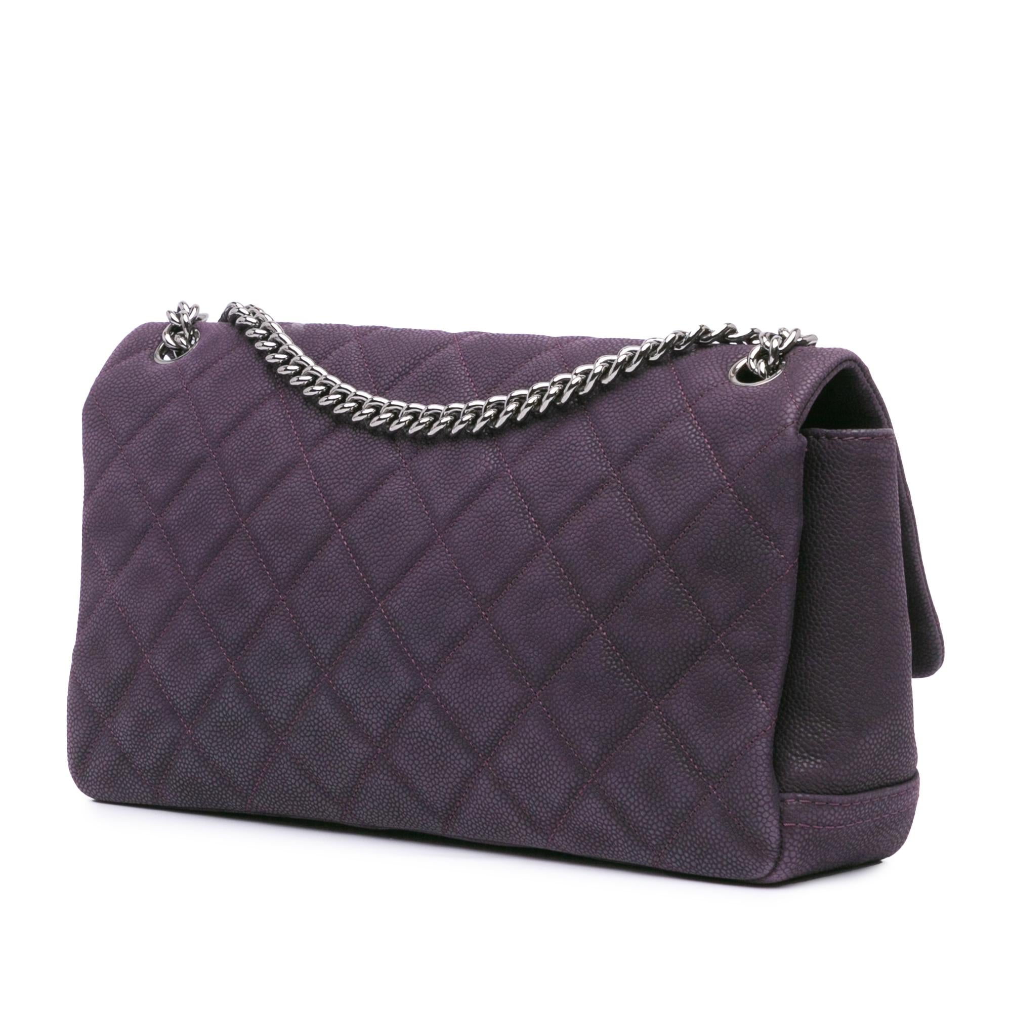 Chanel Quilted Iridescent Caviar Lady Pearly Flap