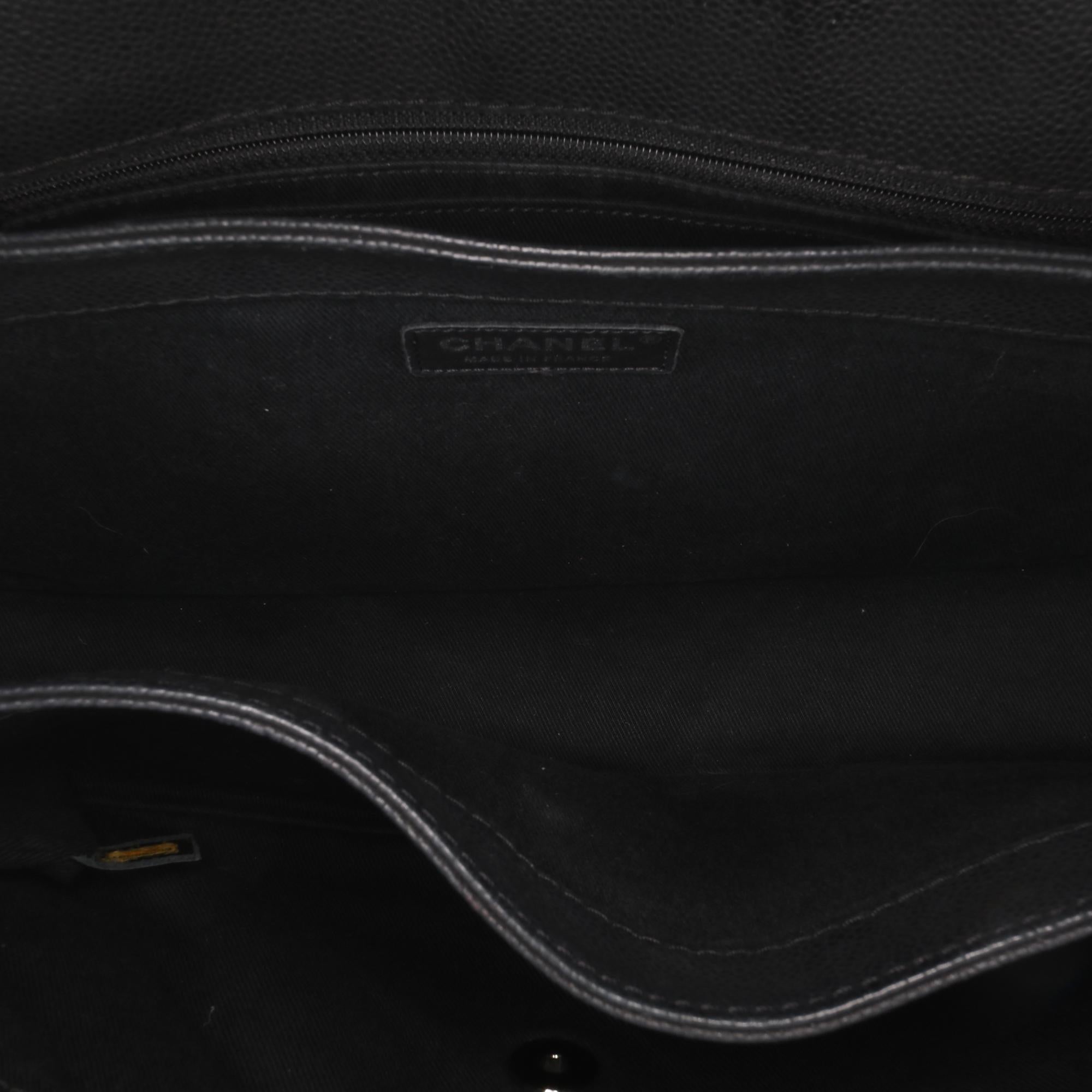 Chanel Quilted Iridescent Caviar Lady Pearly Flap