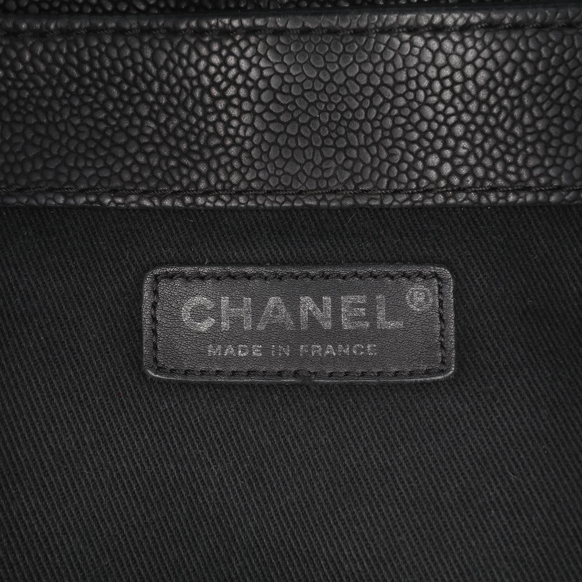 Chanel Quilted Iridescent Caviar Lady Pearly Flap