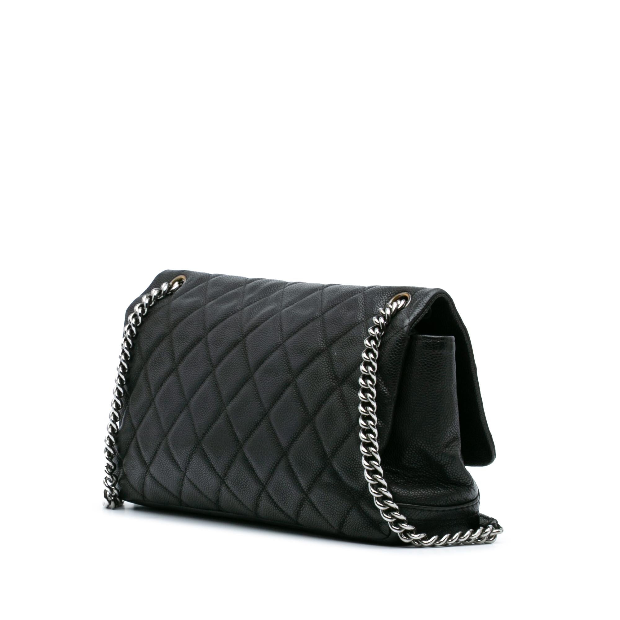 Chanel Quilted Iridescent Caviar Lady Pearly Flap