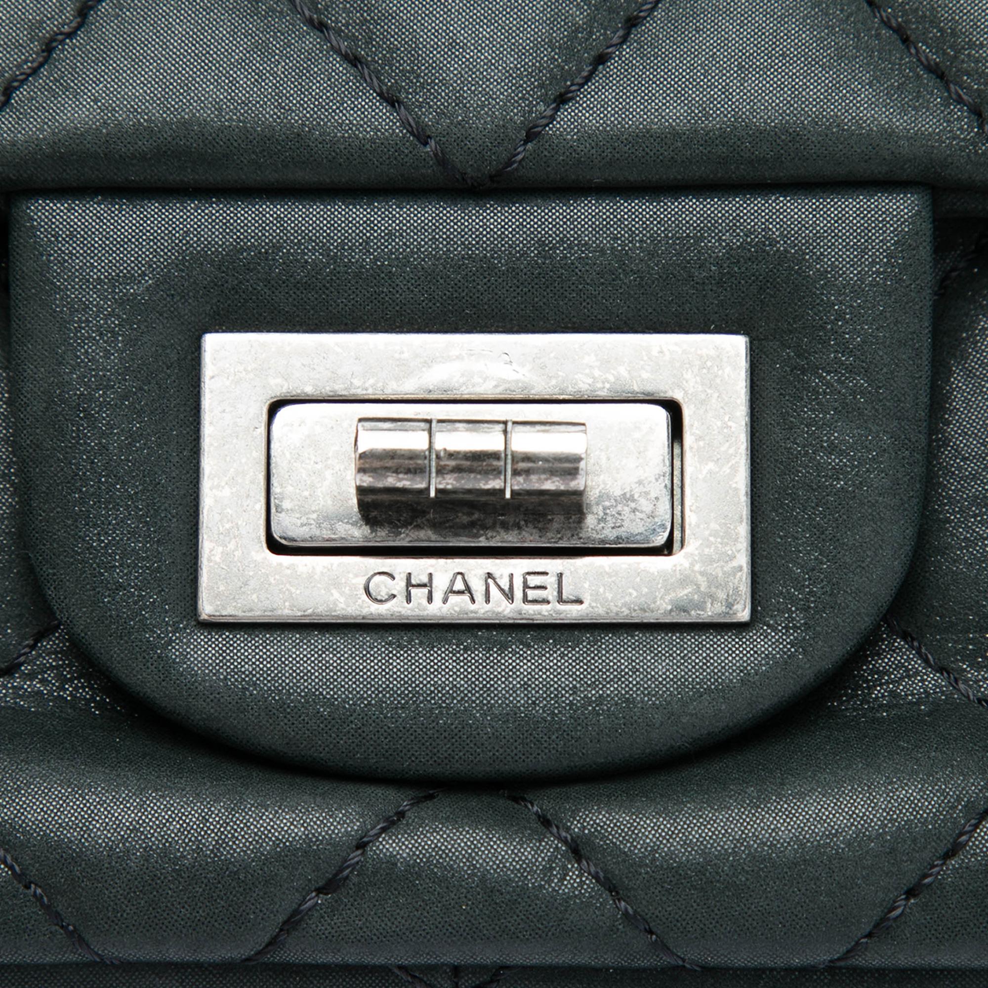 Chanel Quilted Iridescent Lambskin Reissue 2.55 Bijoux Chain Double Flap 227