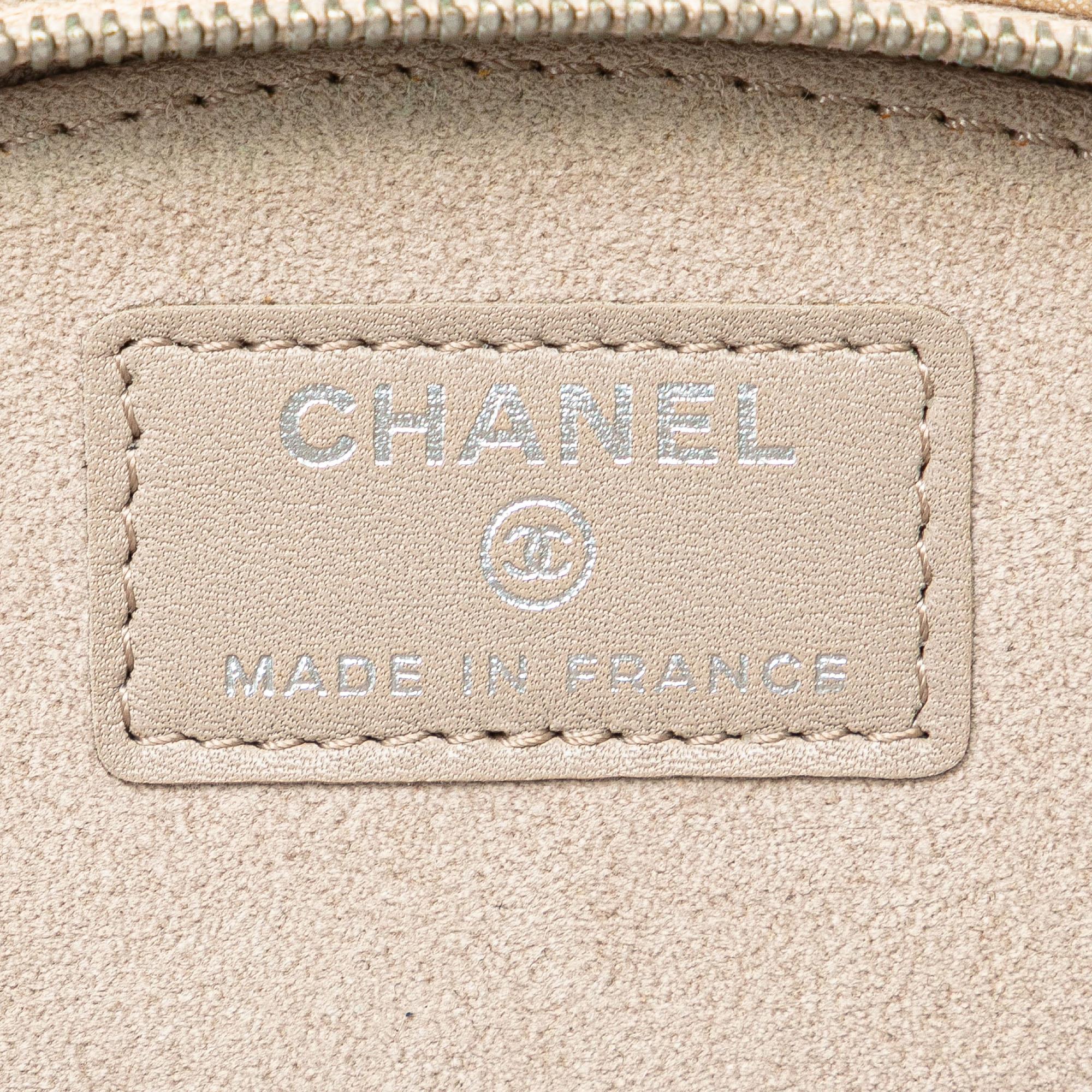 Chanel Quilted Iridescent Lambskin Wristlet Clutch