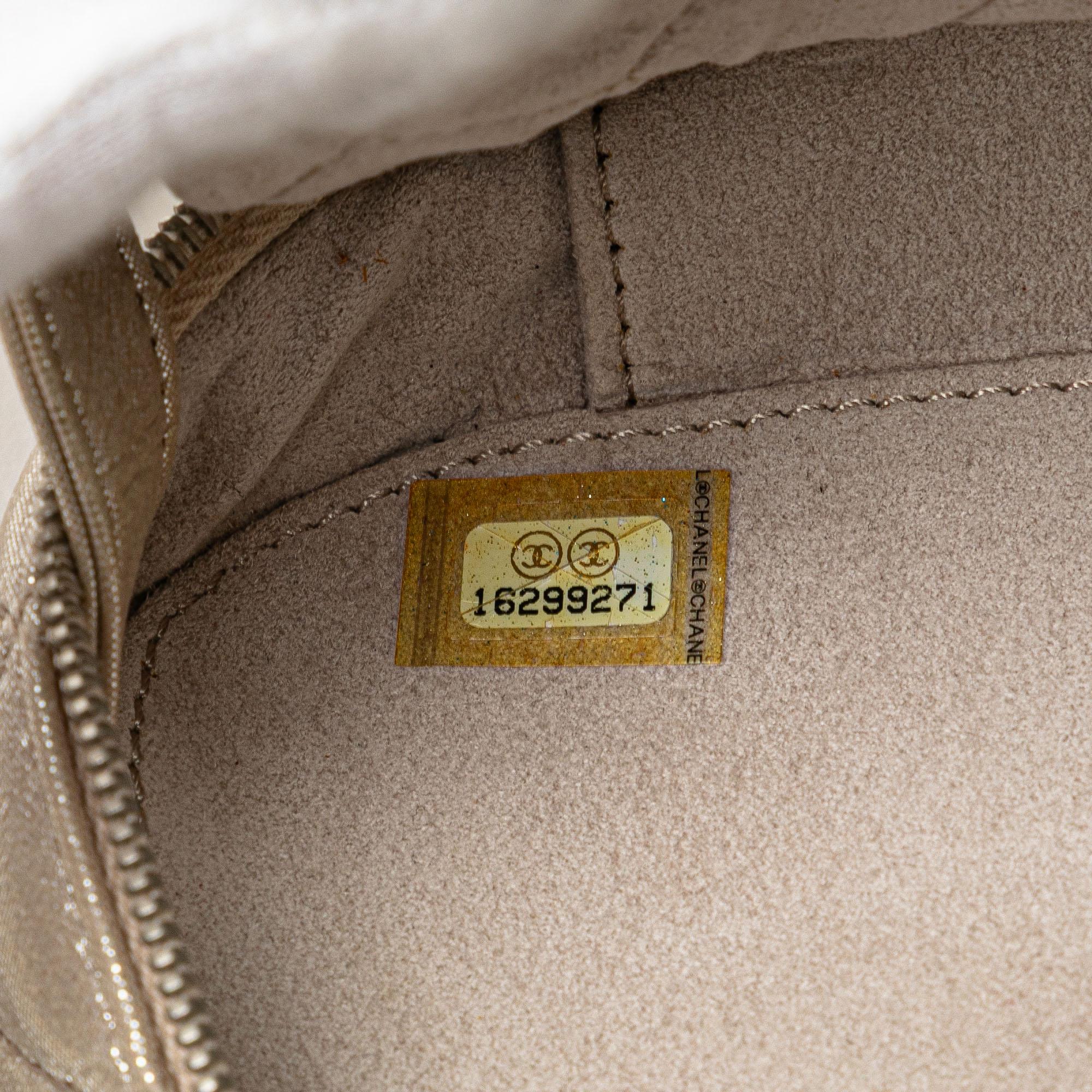 Chanel Quilted Iridescent Lambskin Wristlet Clutch