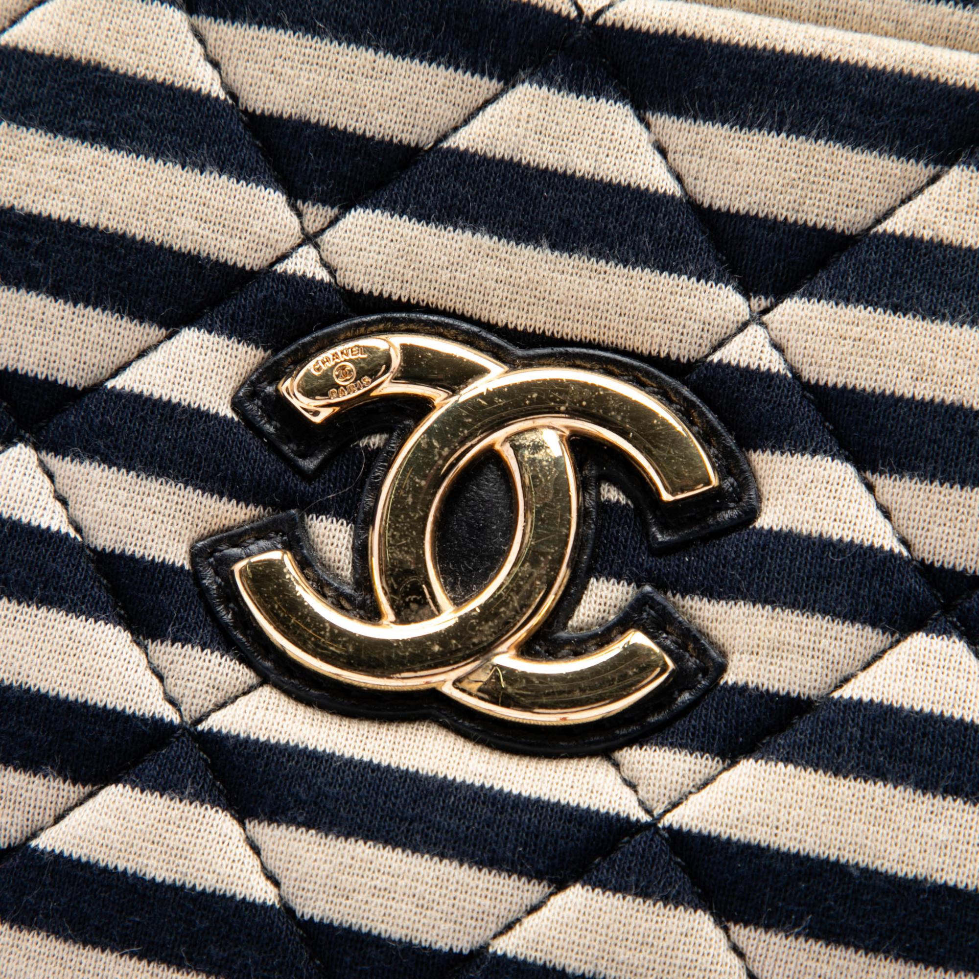 Chanel Quilted Jersey and Lambskin Coco Sailor Camera Bag