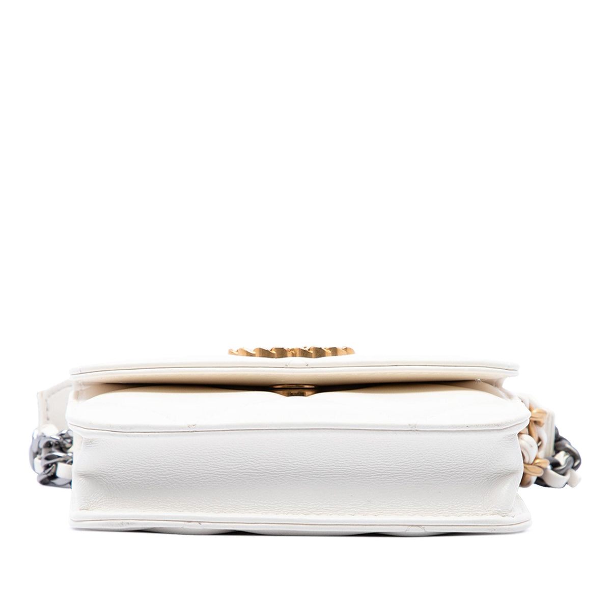 Chanel Quilted Lambskin 19 Flap Coin Purse With Chain