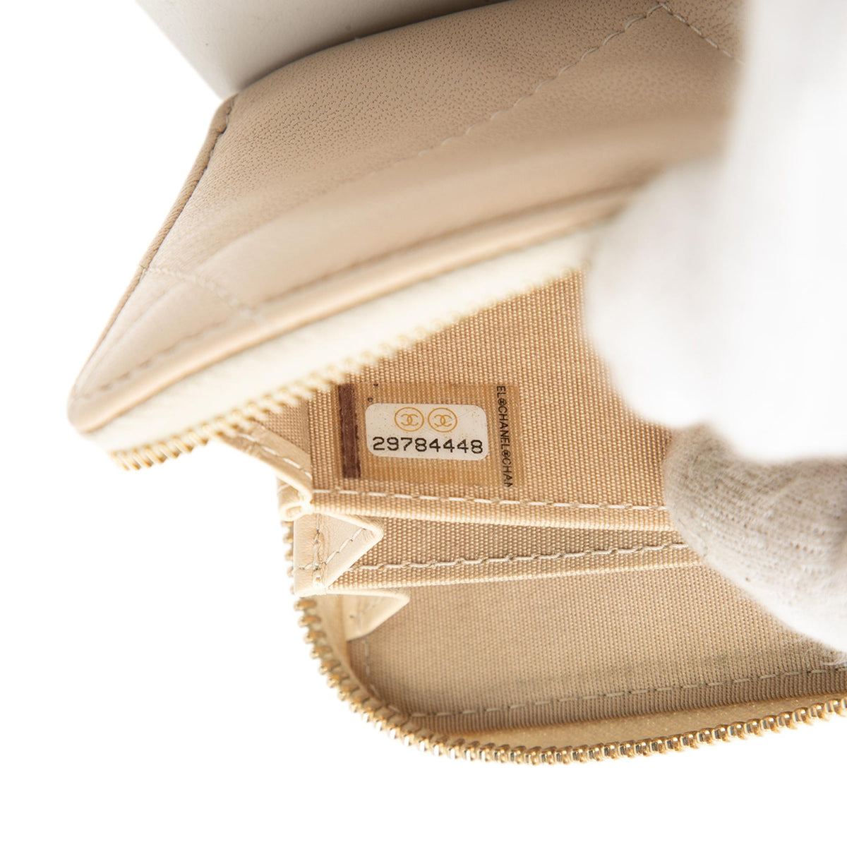 Chanel Quilted Lambskin 19 Zip Coin Purse