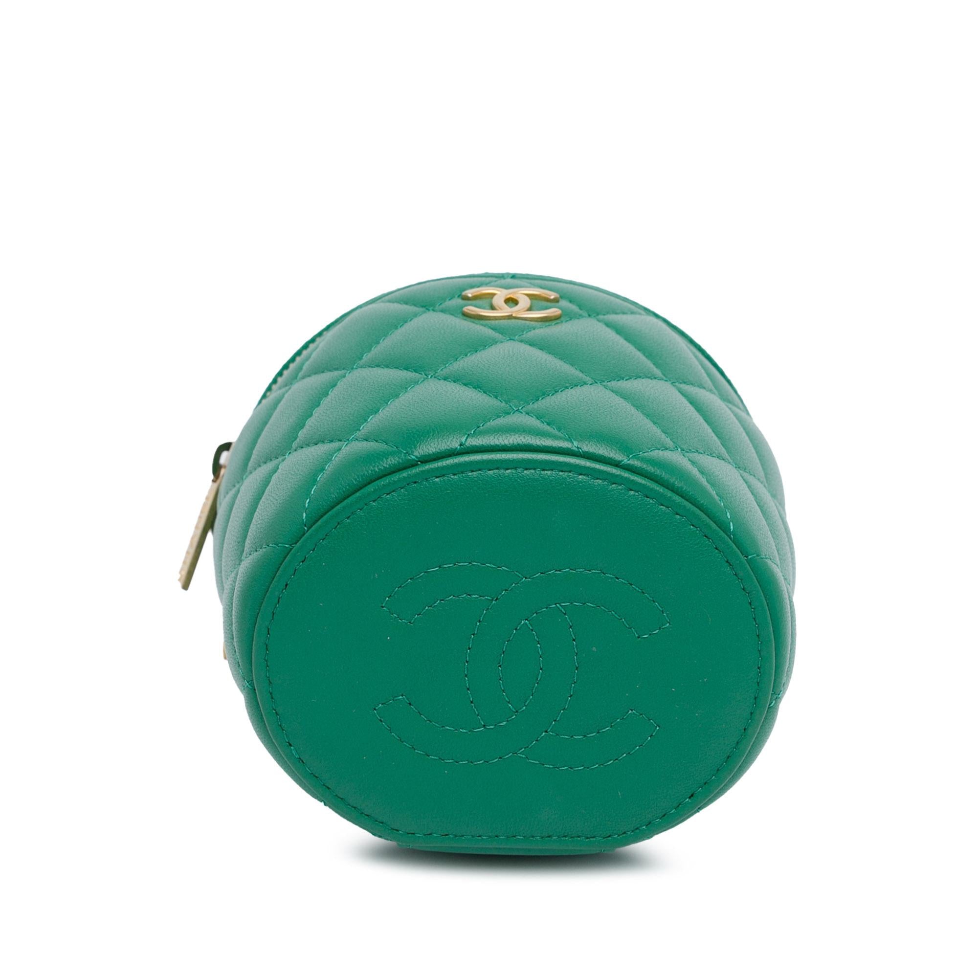 Chanel Quilted Lambskin Afternoon Tea Vanity Case with Chain (SHG-mCCkay)
