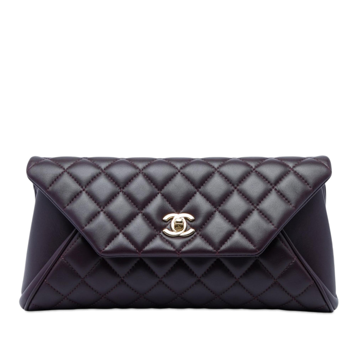 Chanel Quilted Lambskin Fold Up Again Clutch