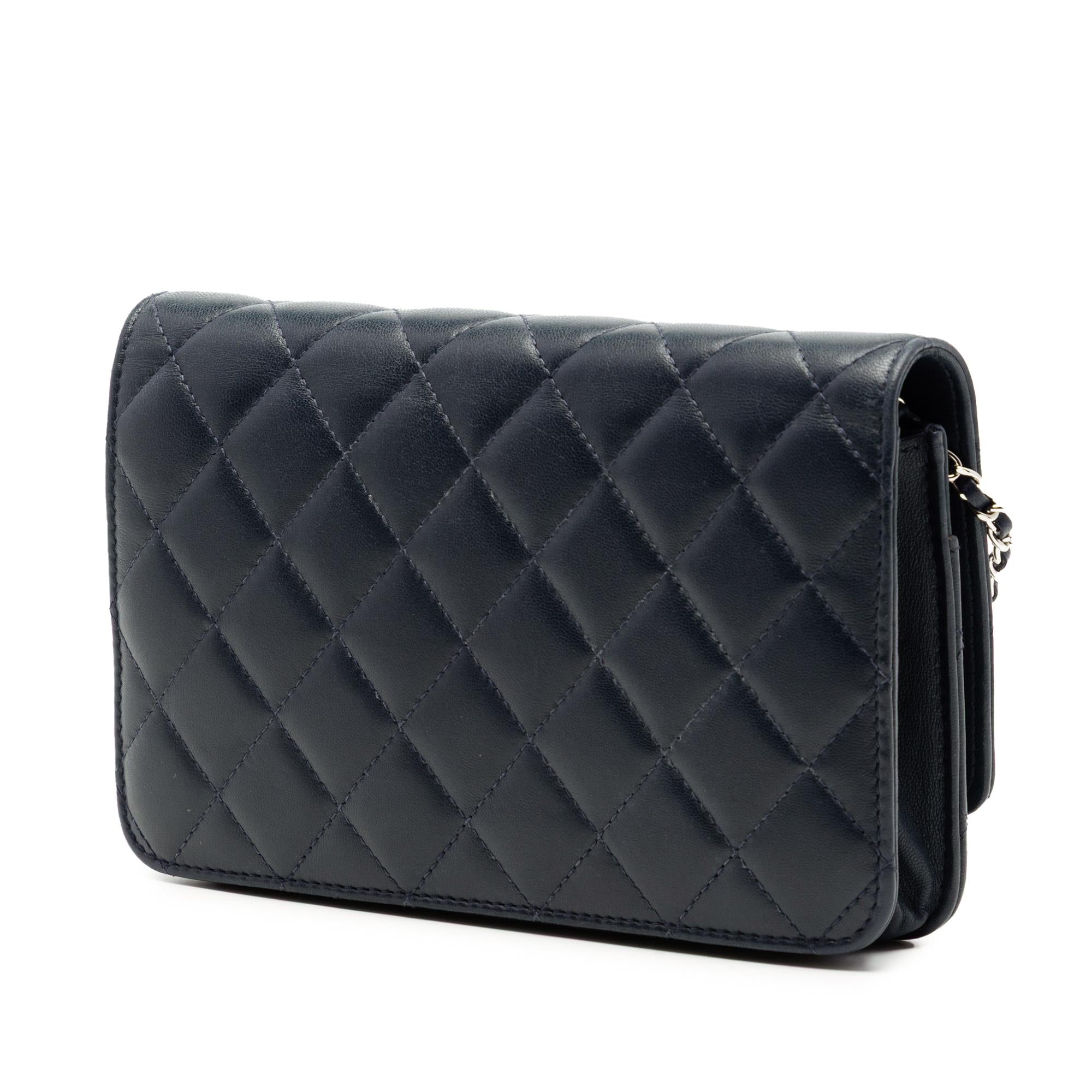 Chanel Quilted Lambskin Golden Class Wallet On Chain