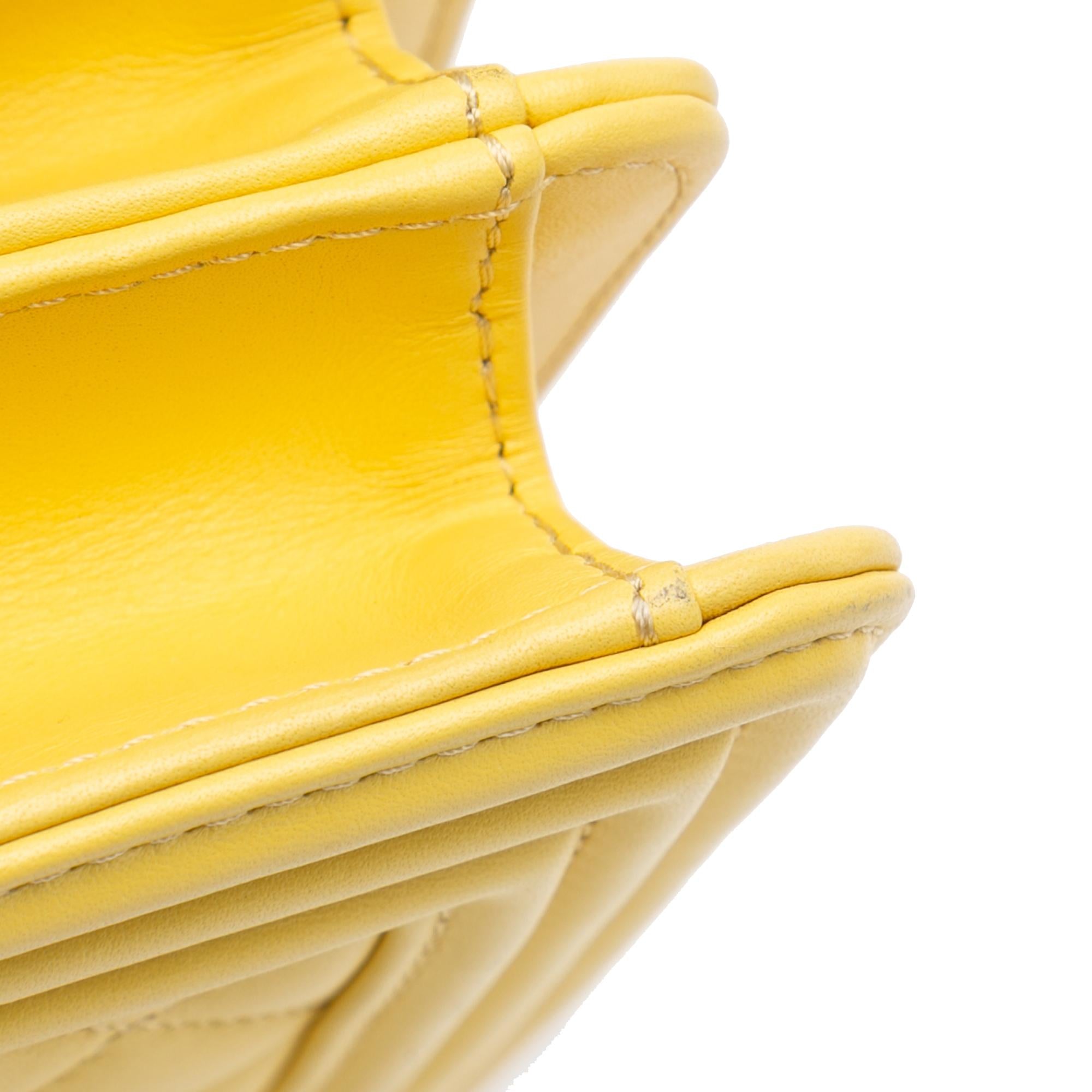 Chanel Quilted Lambskin North South Boy Flap