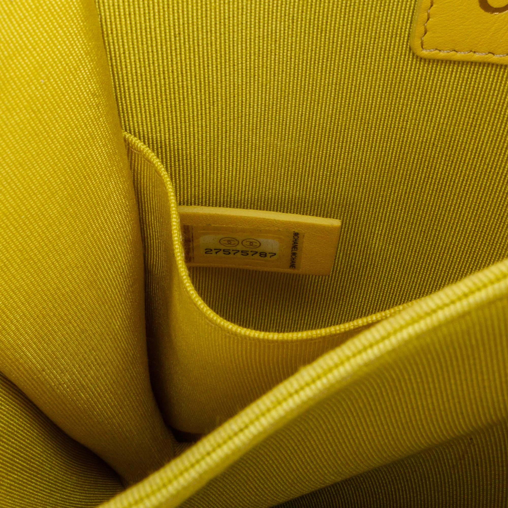 Chanel Quilted Lambskin North South Boy Flap