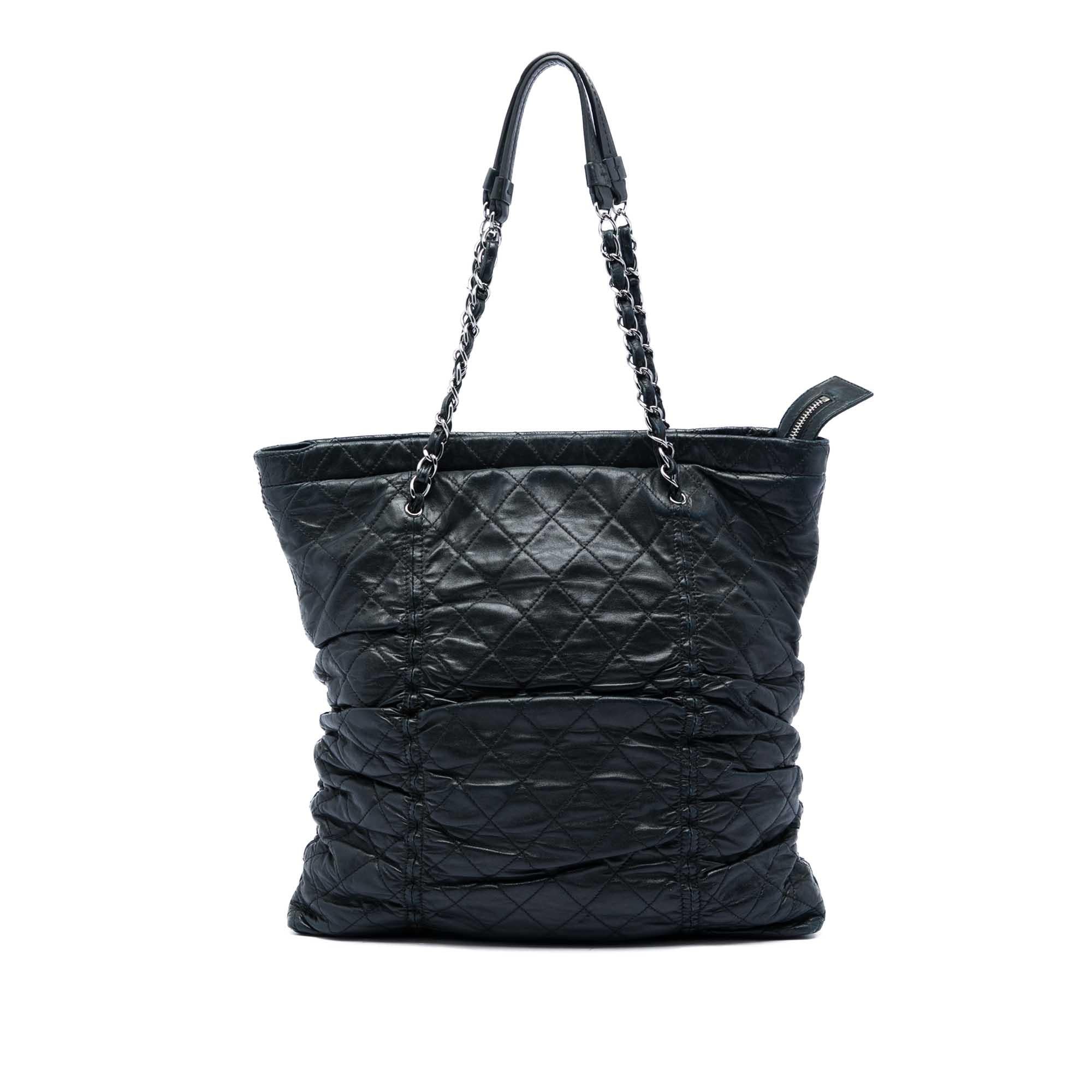 Chanel Quilted Lambskin North South Sharpei Shopping Tote