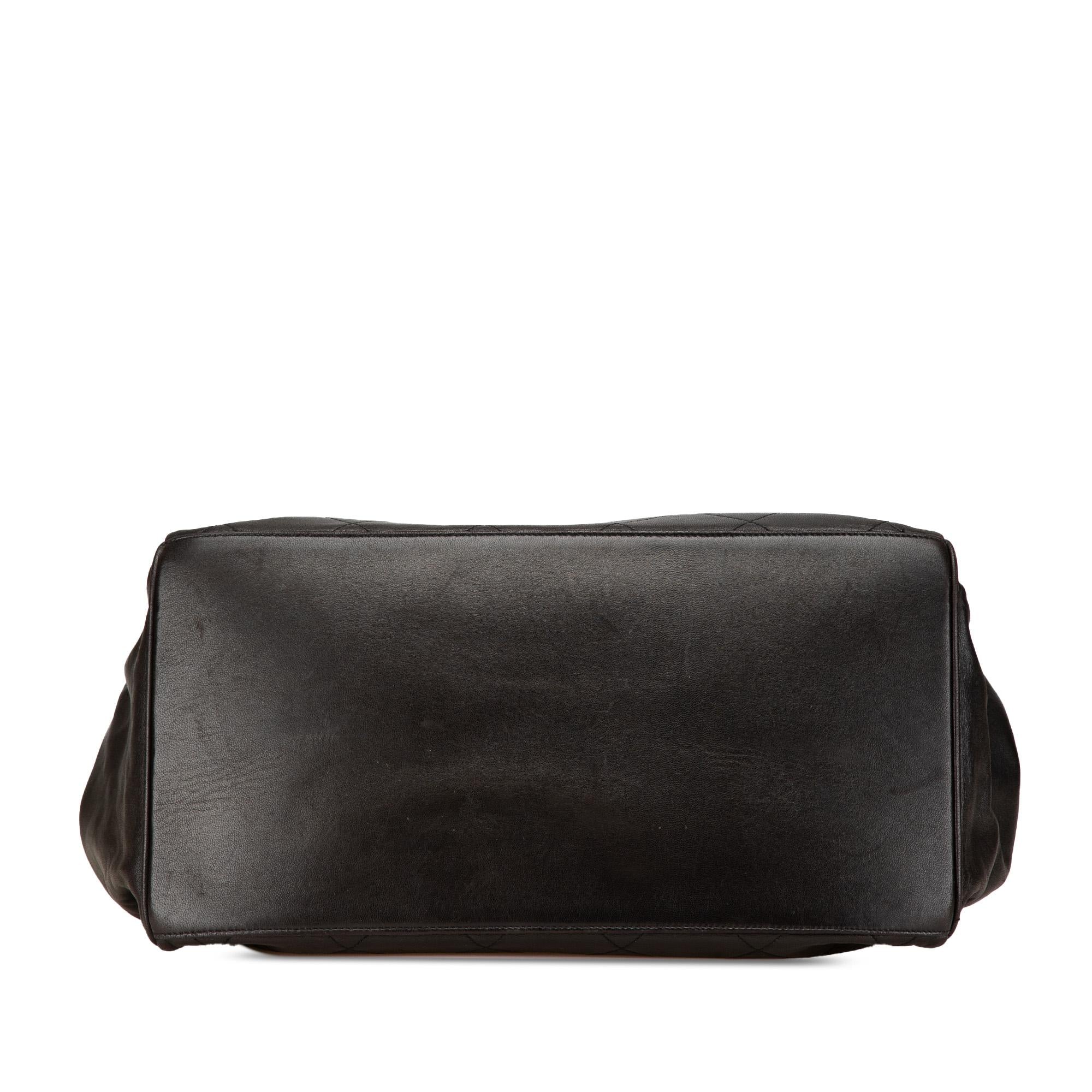 Chanel Quilted Lambskin Tassel Chain Tote