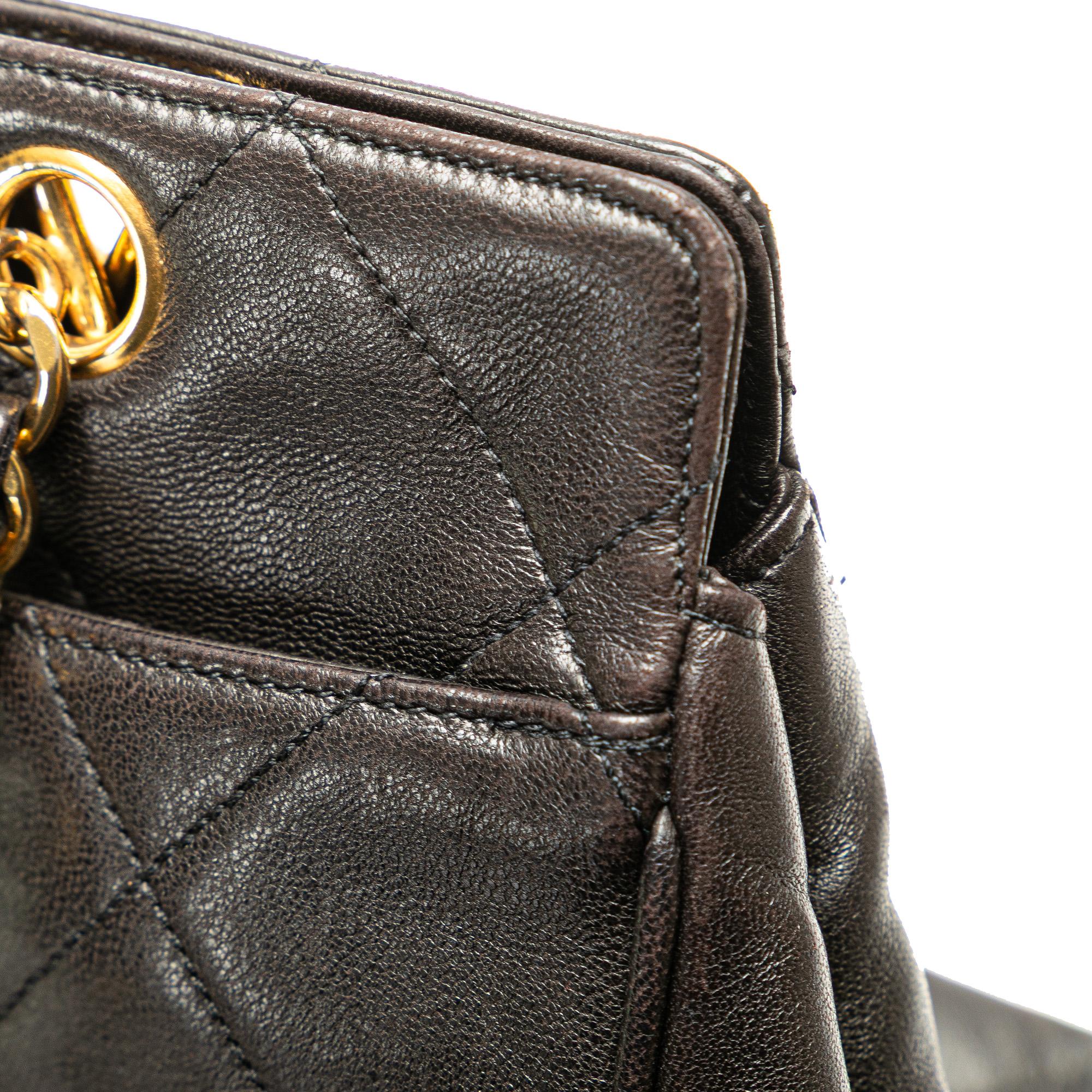 Chanel Quilted Lambskin Tassel Chain Tote