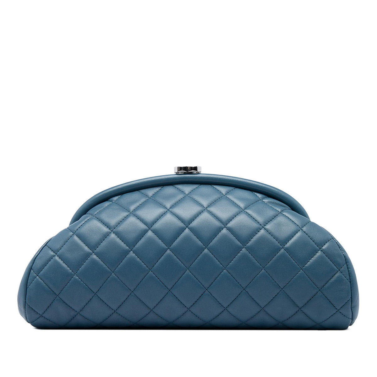 Chanel Quilted Lambskin Timeless Kisslock Clutch