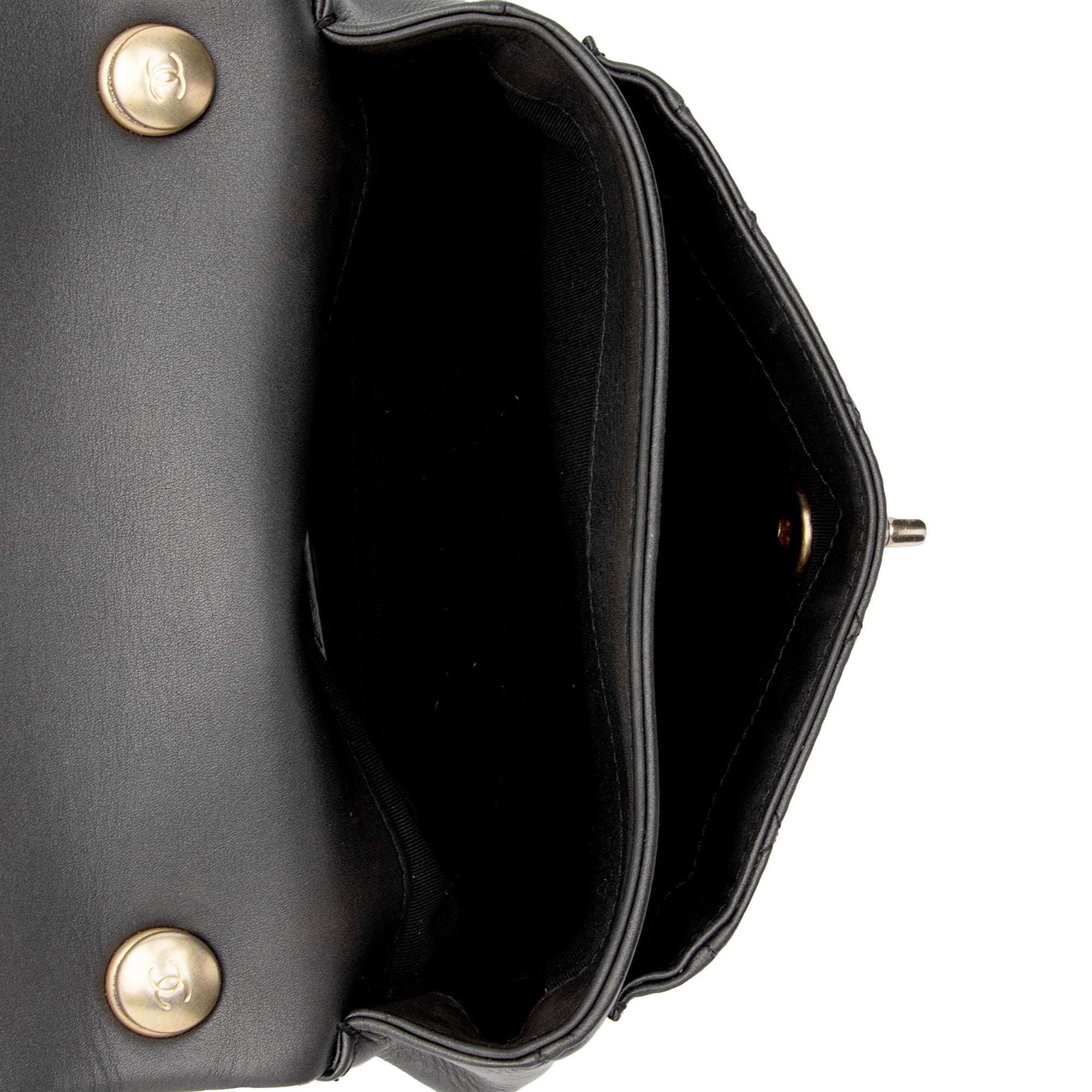 Chanel Quilted Lambskin Top Handle Flap Bag (SHF-8v8JOn)