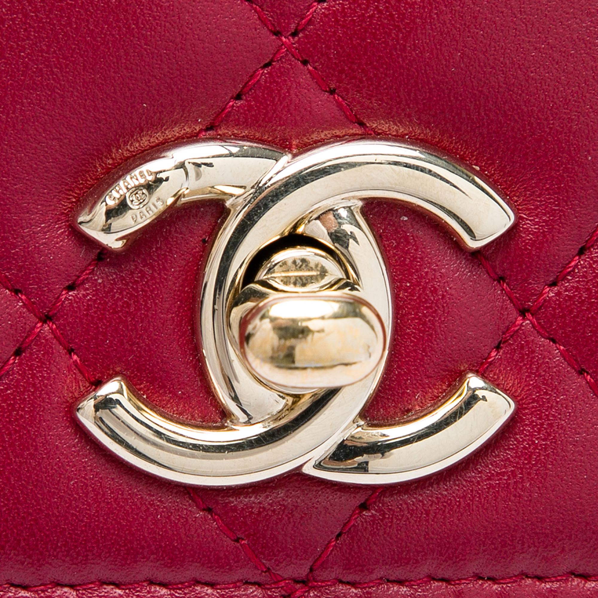 Chanel Quilted Lambskin Trendy CC Wallet On Chain