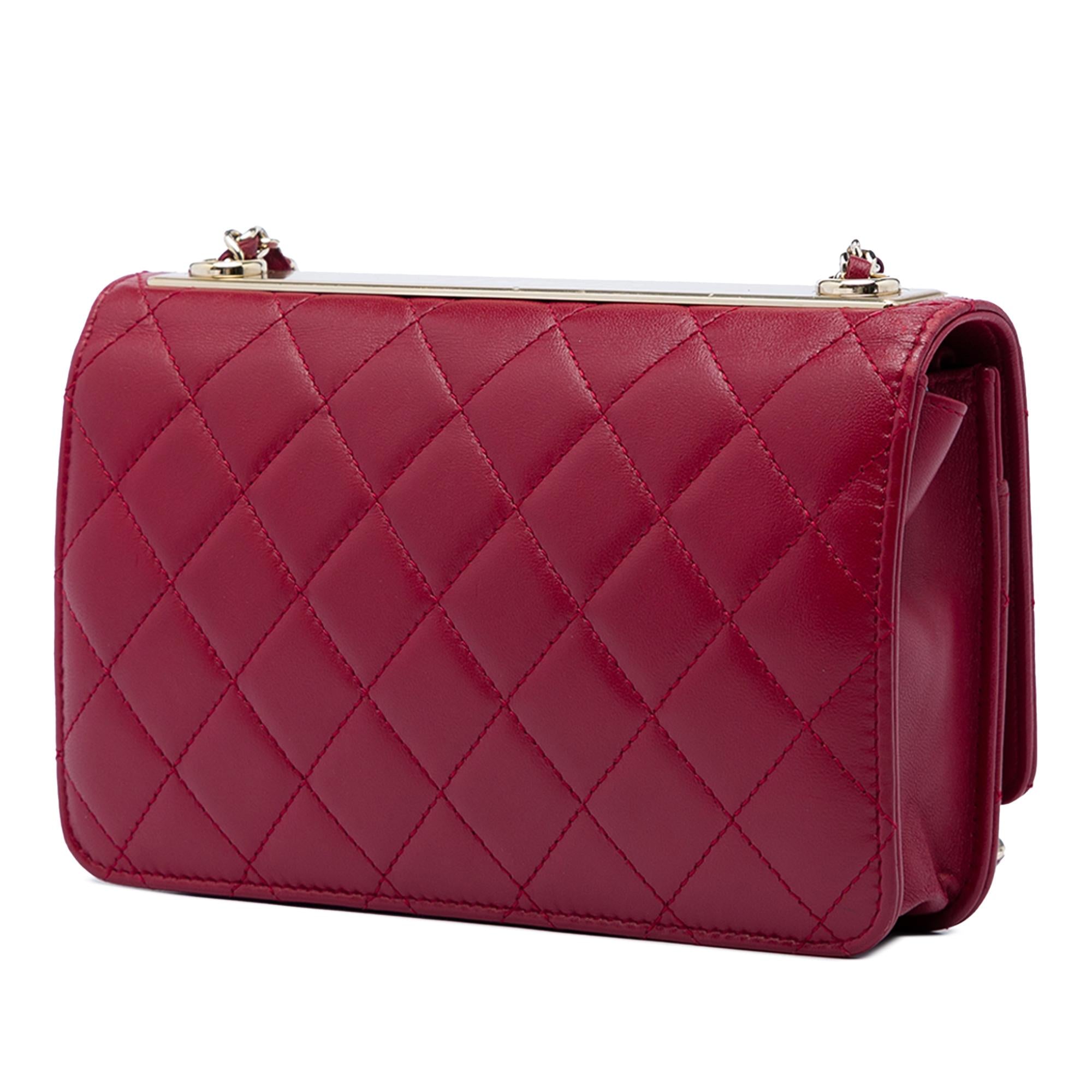 Chanel Quilted Lambskin Trendy CC Wallet On Chain