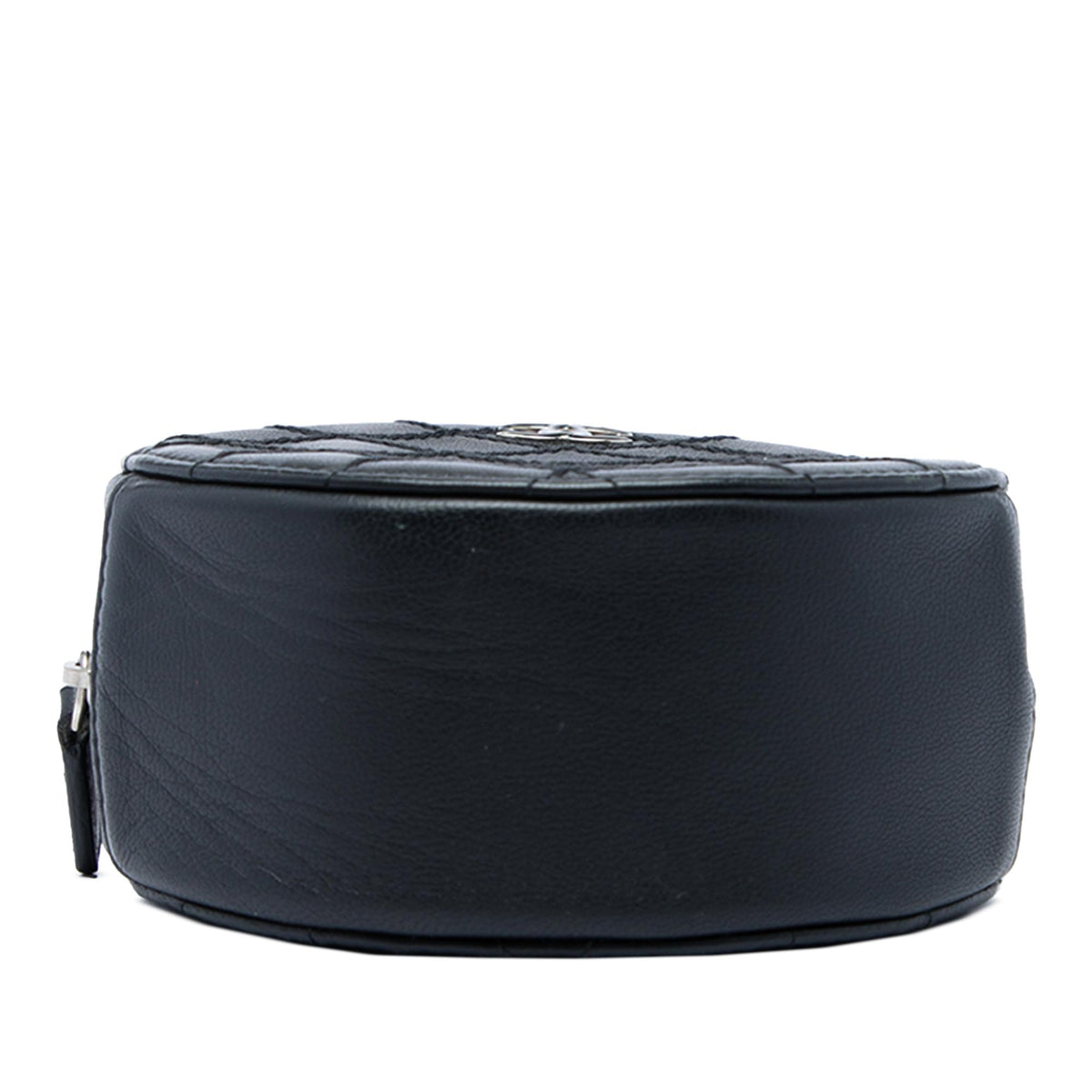 Chanel Quilted Lambskin Ultimate Stitch Round Clutch with Chain